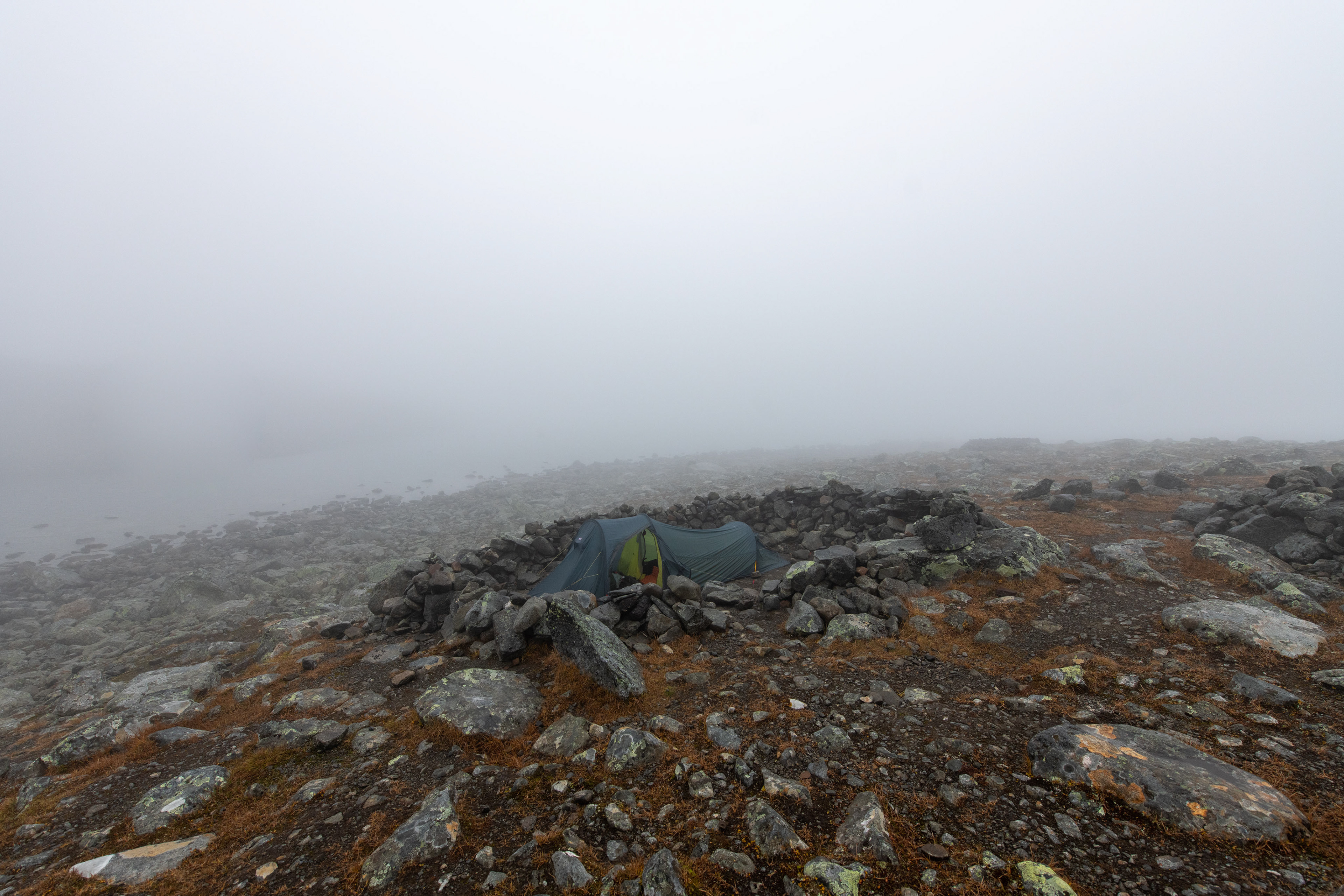 Camping at Tarfaladalen
