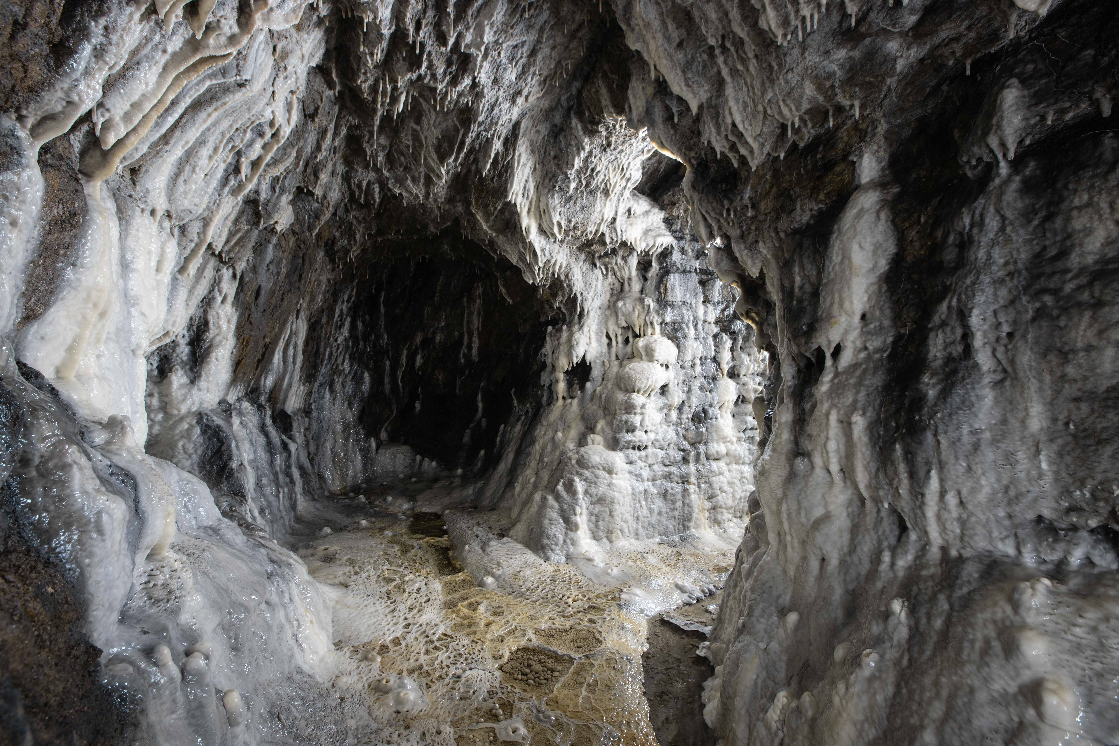 Salle de captage, d'une galerie ancienne.