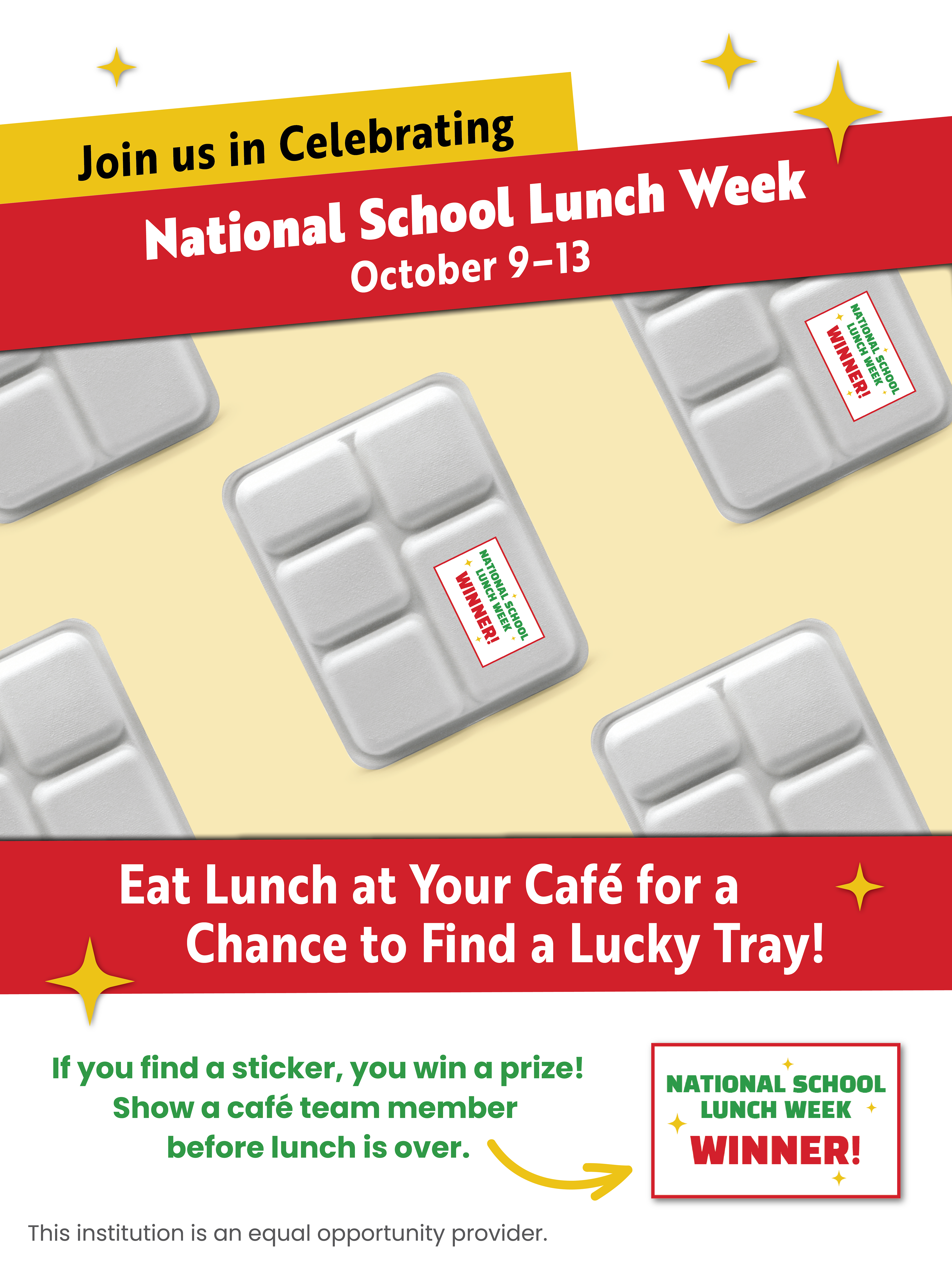 National School Lunch Week Promotion Poster
