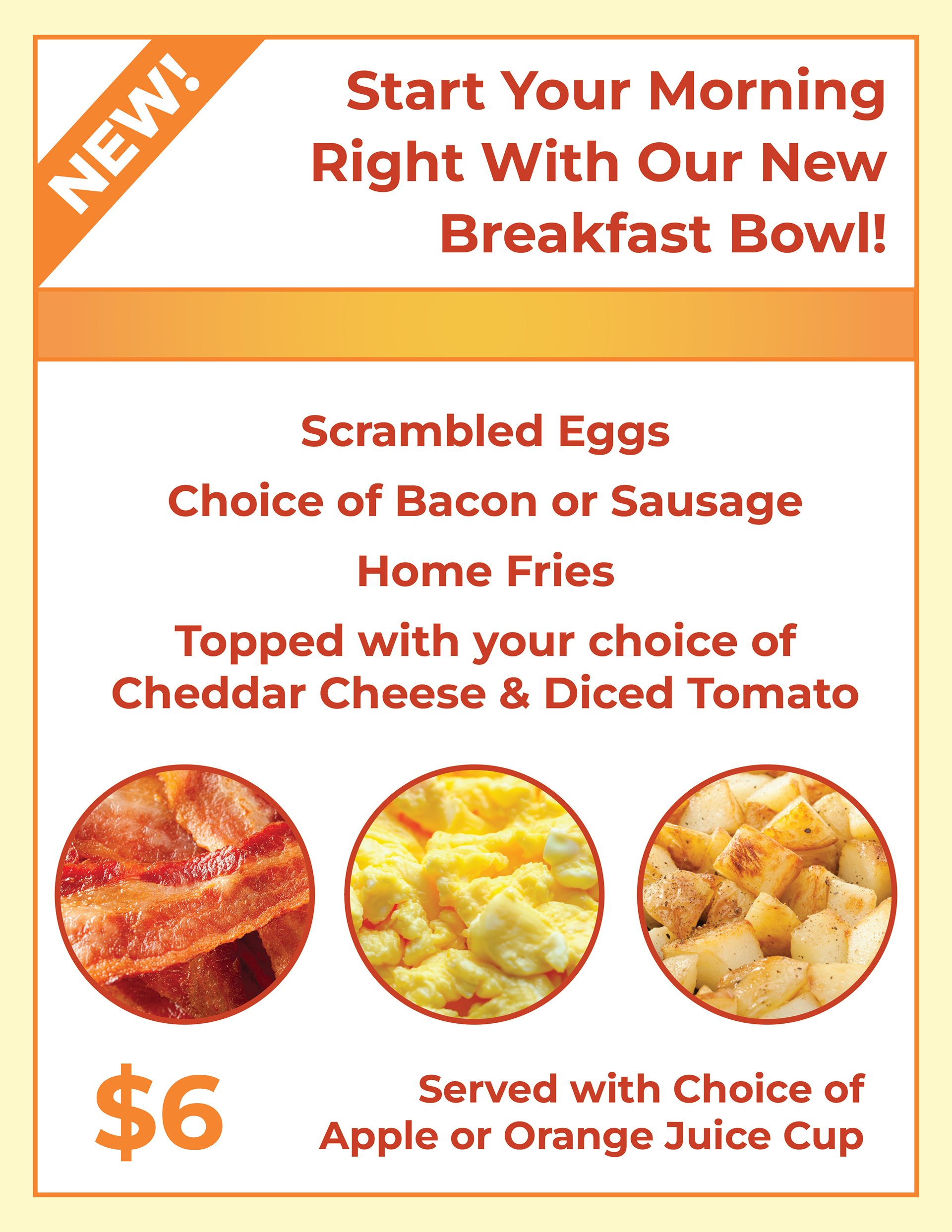 Breakfast Bowls Flyer