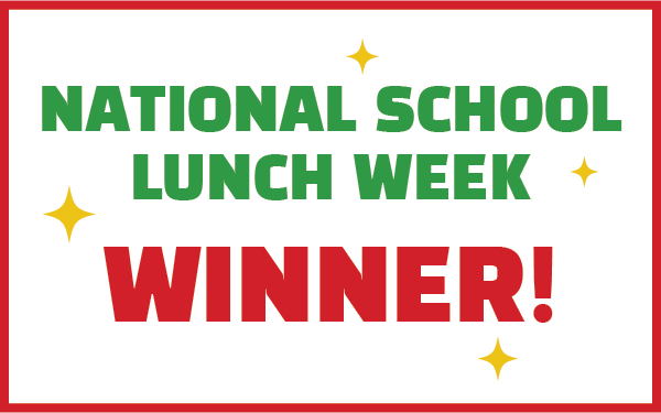 National School Lunch Week Winner Sticker