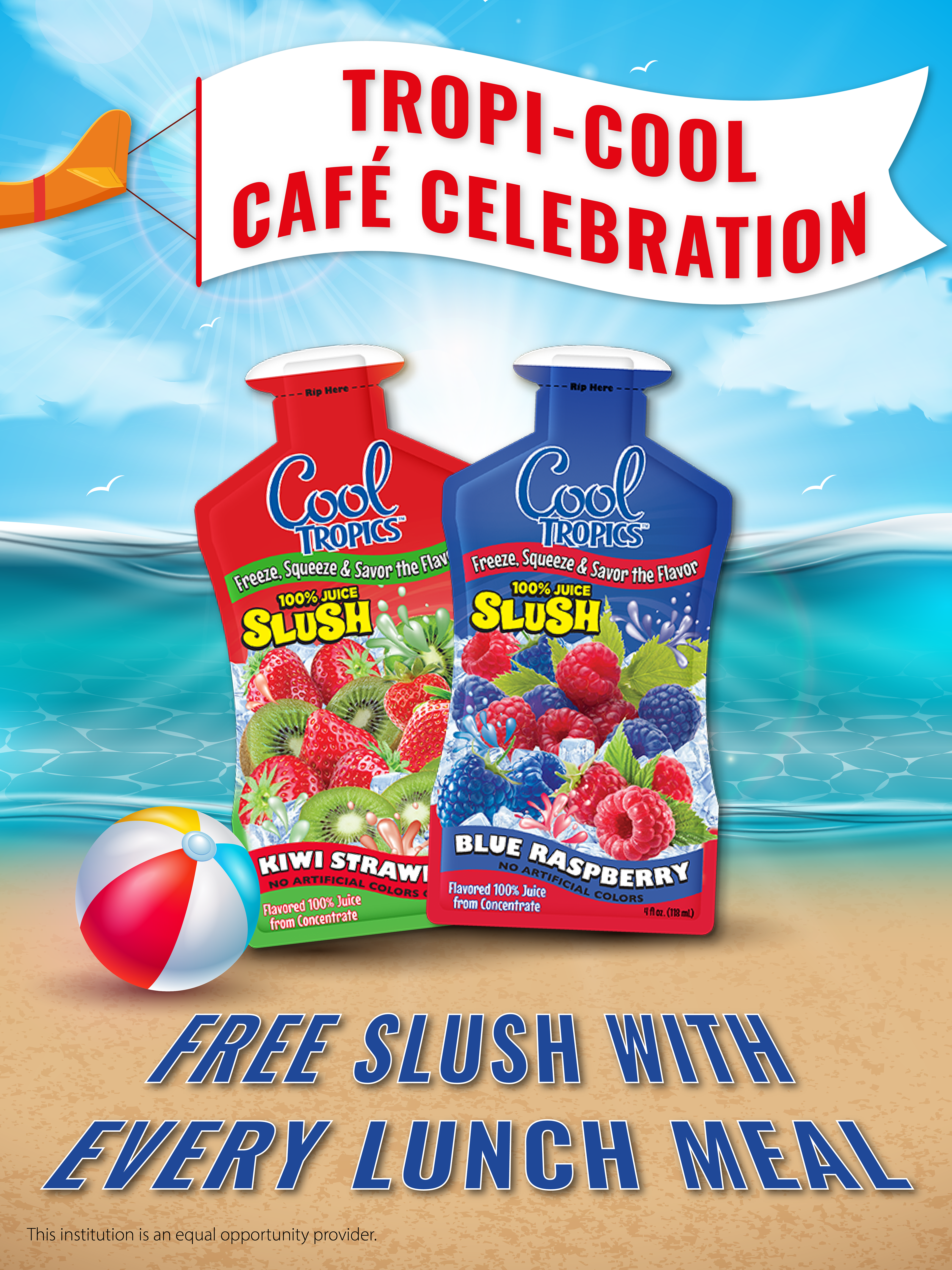 Tropi-cool Cafe Celebration Poster