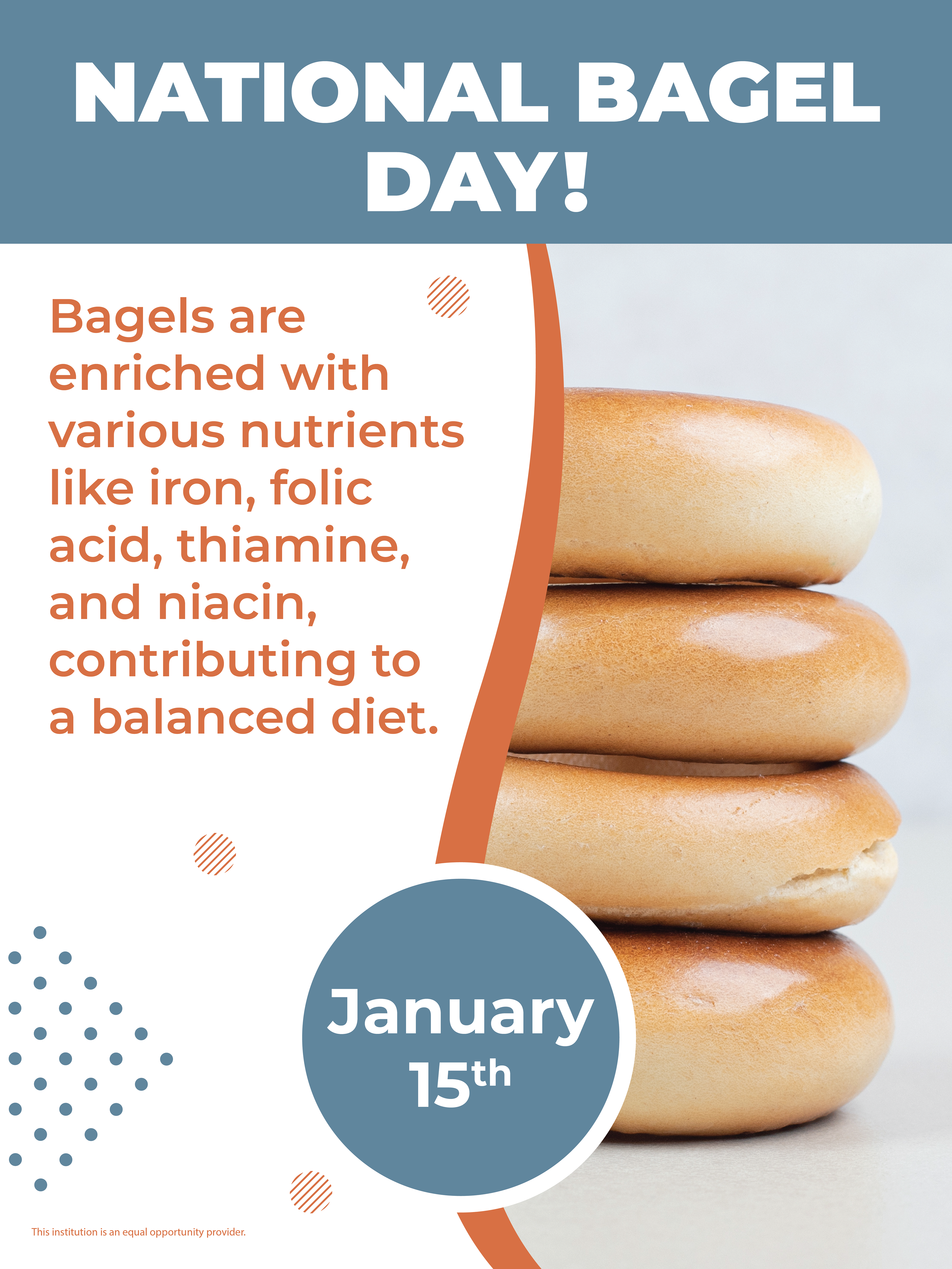 National Bagel Day - Food Holiday Poster