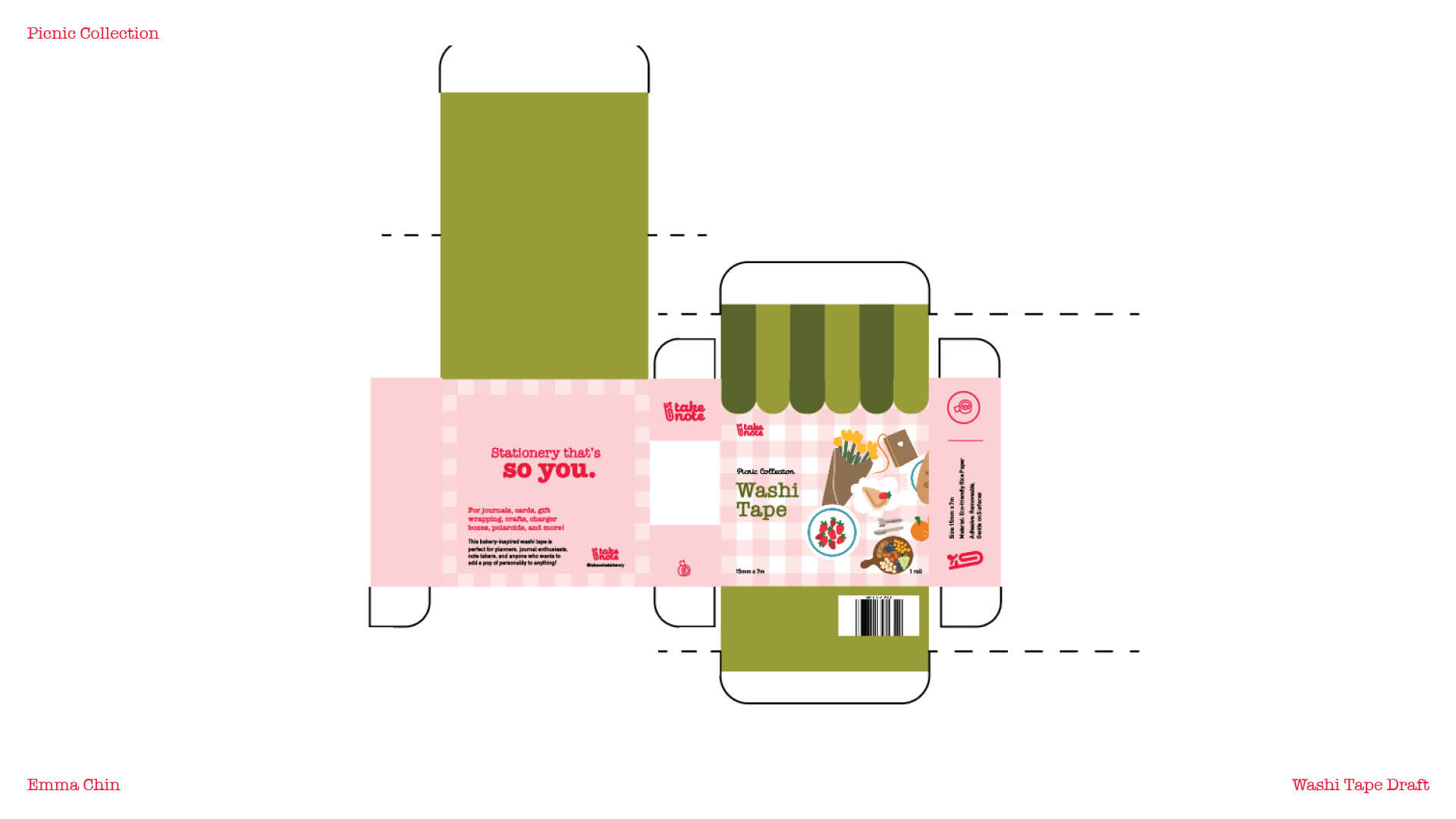 Washi Tape Dieline