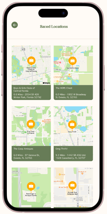 Saved Locations