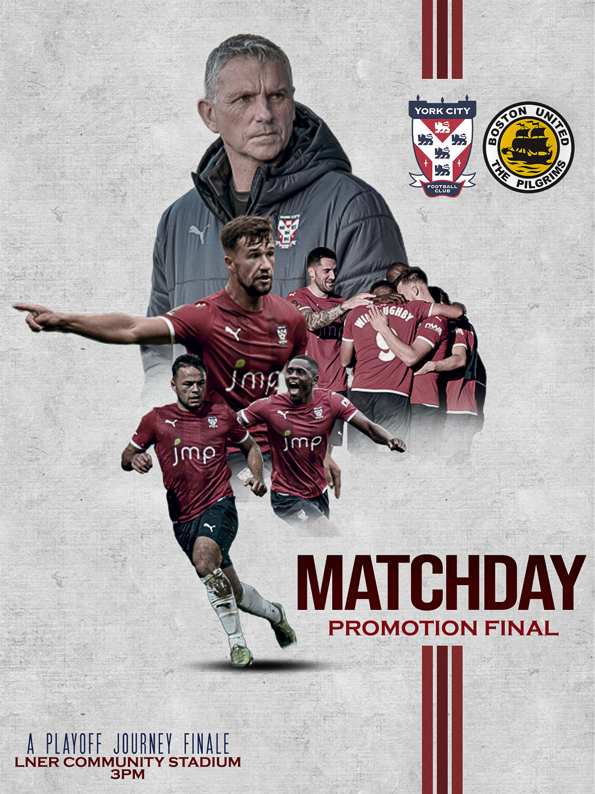 Matchday graphic for promotion final