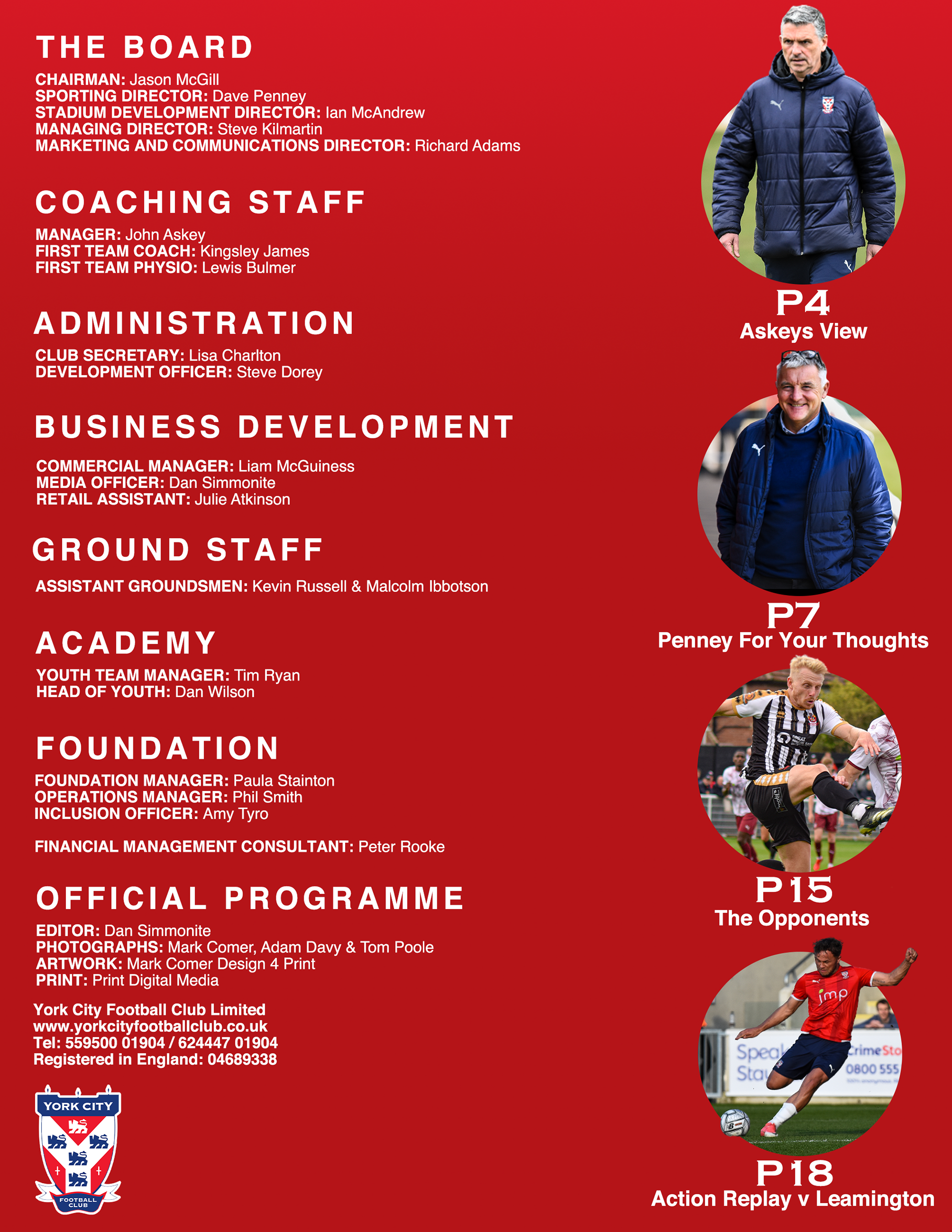 Programme contents redesign