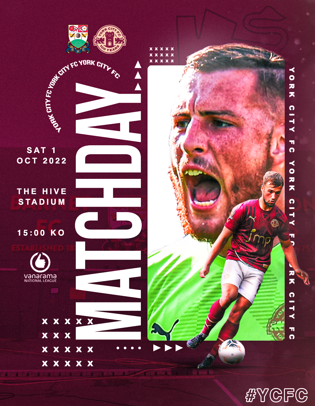 Barnet away matchday graphic