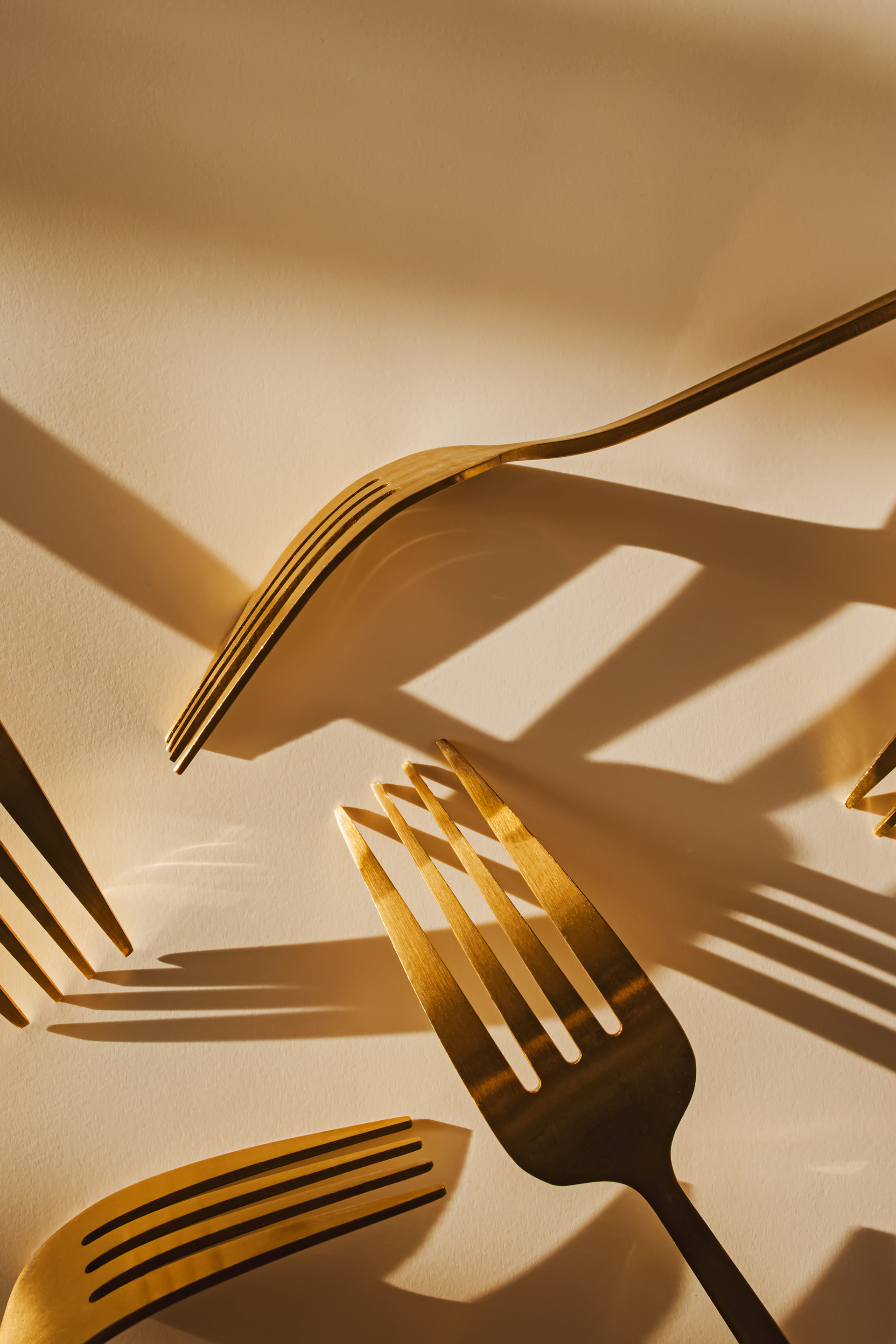 Still Life — forks in natural light