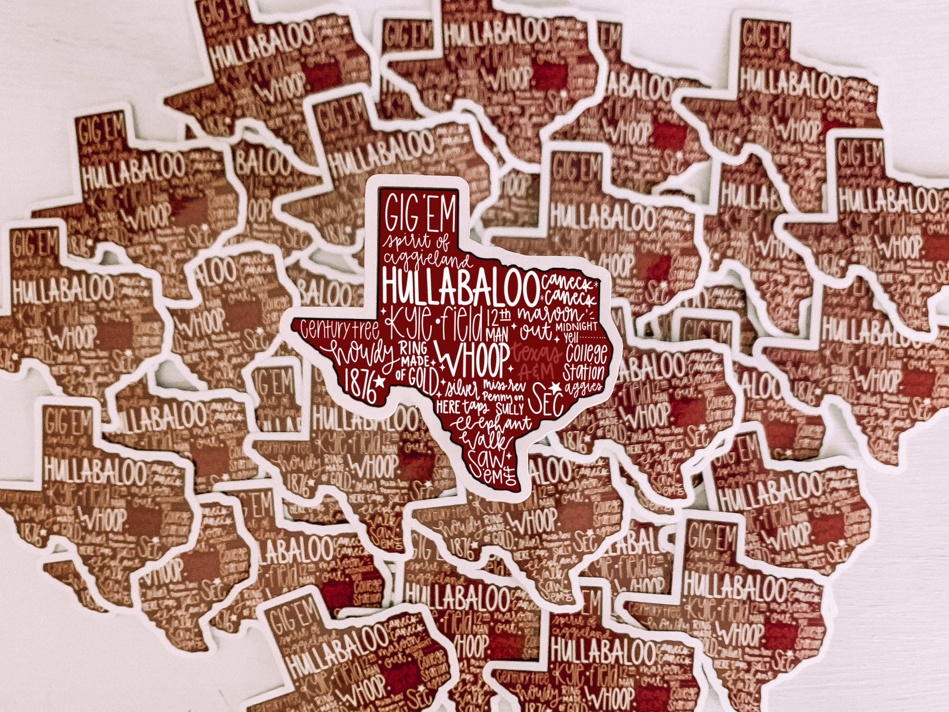 TAMU Texas Stickers