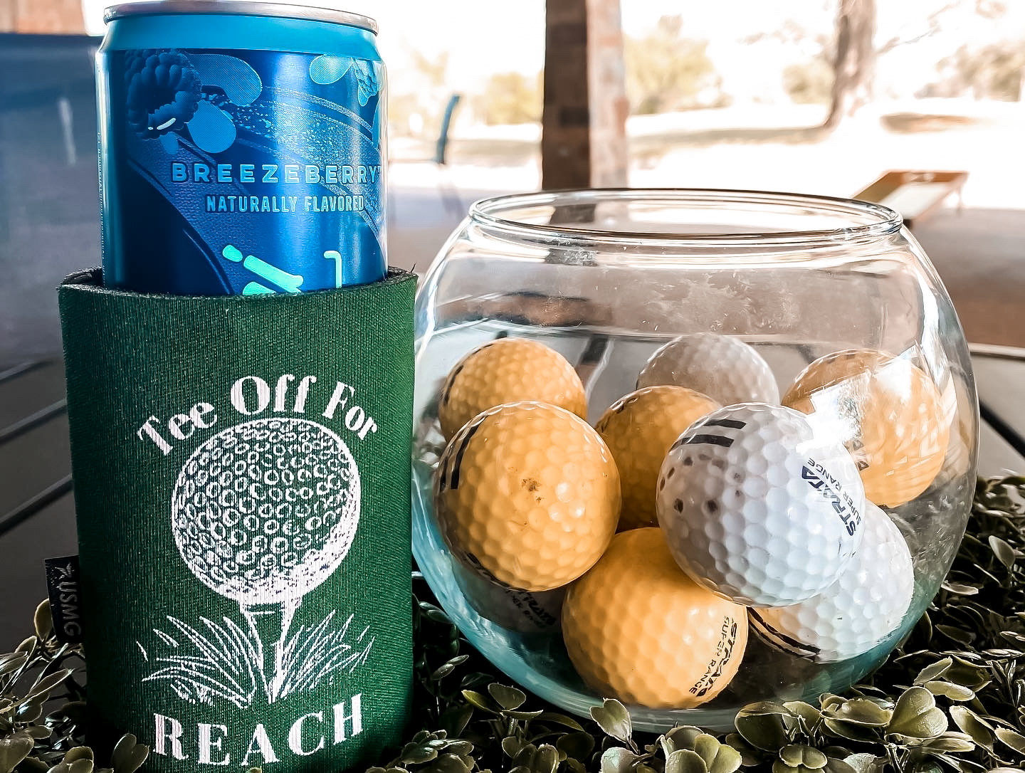 Koozies and center pieces 