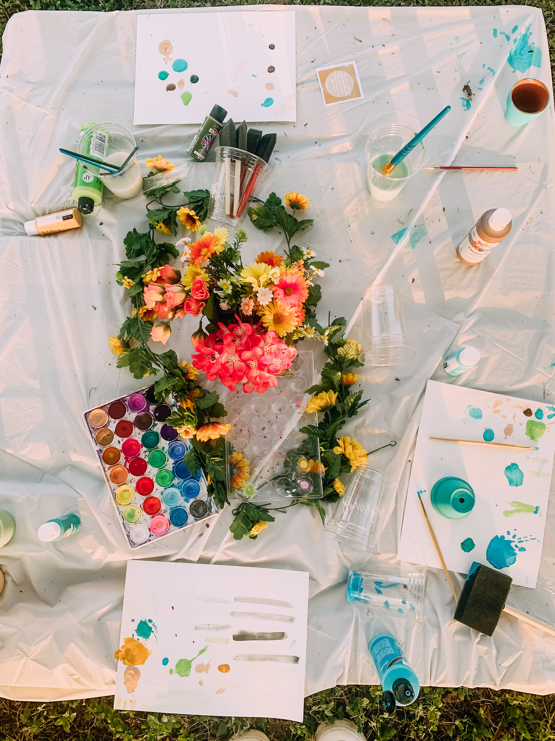 Watercolor & Pot Painting