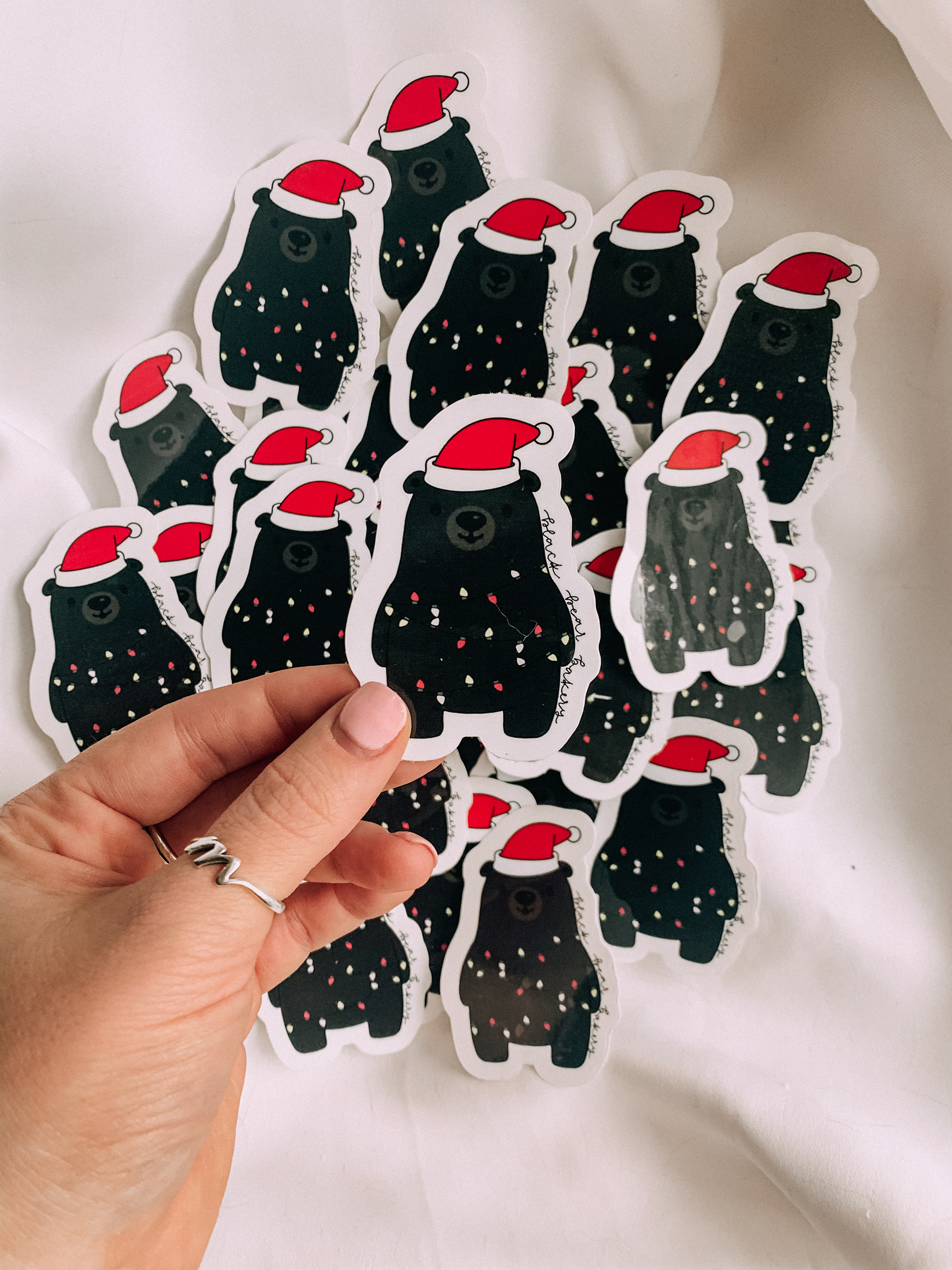 Christmas Stickers for Black Bear Bakery