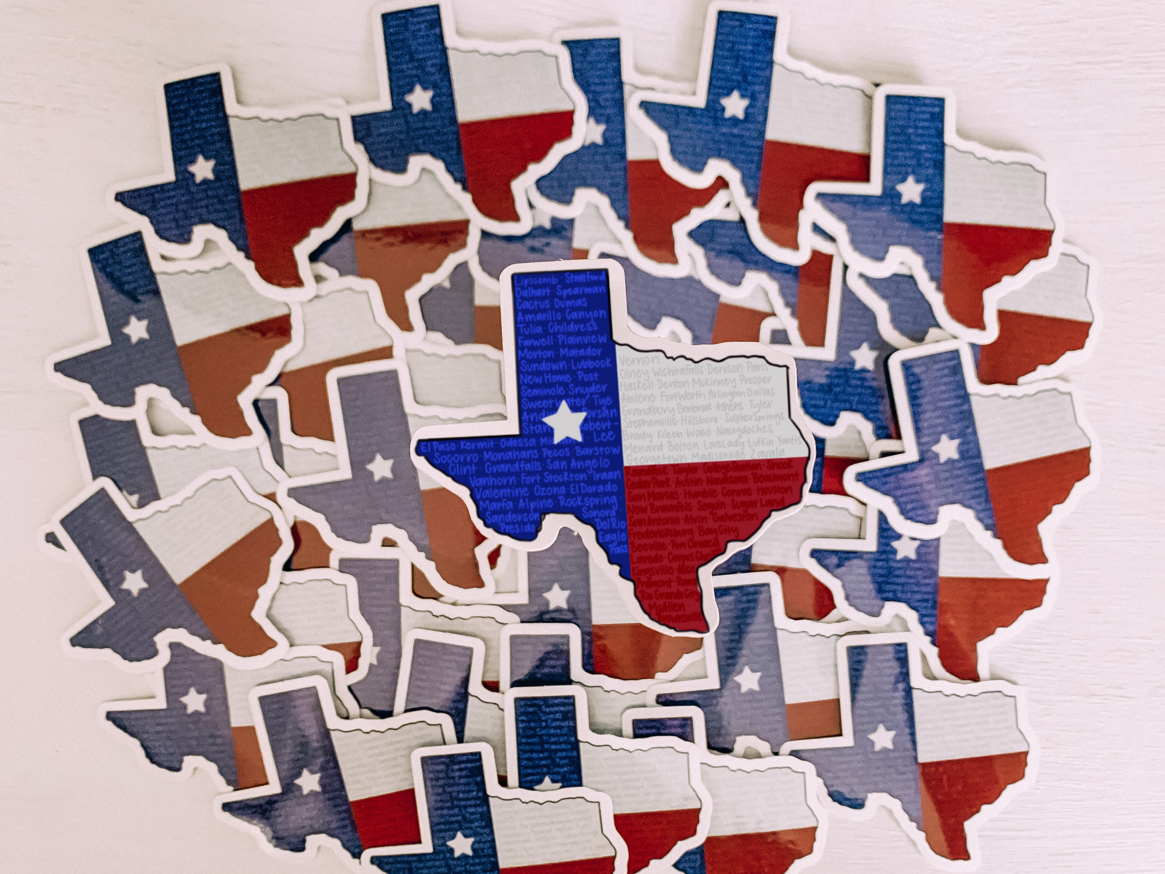 Texas Cities Sticker