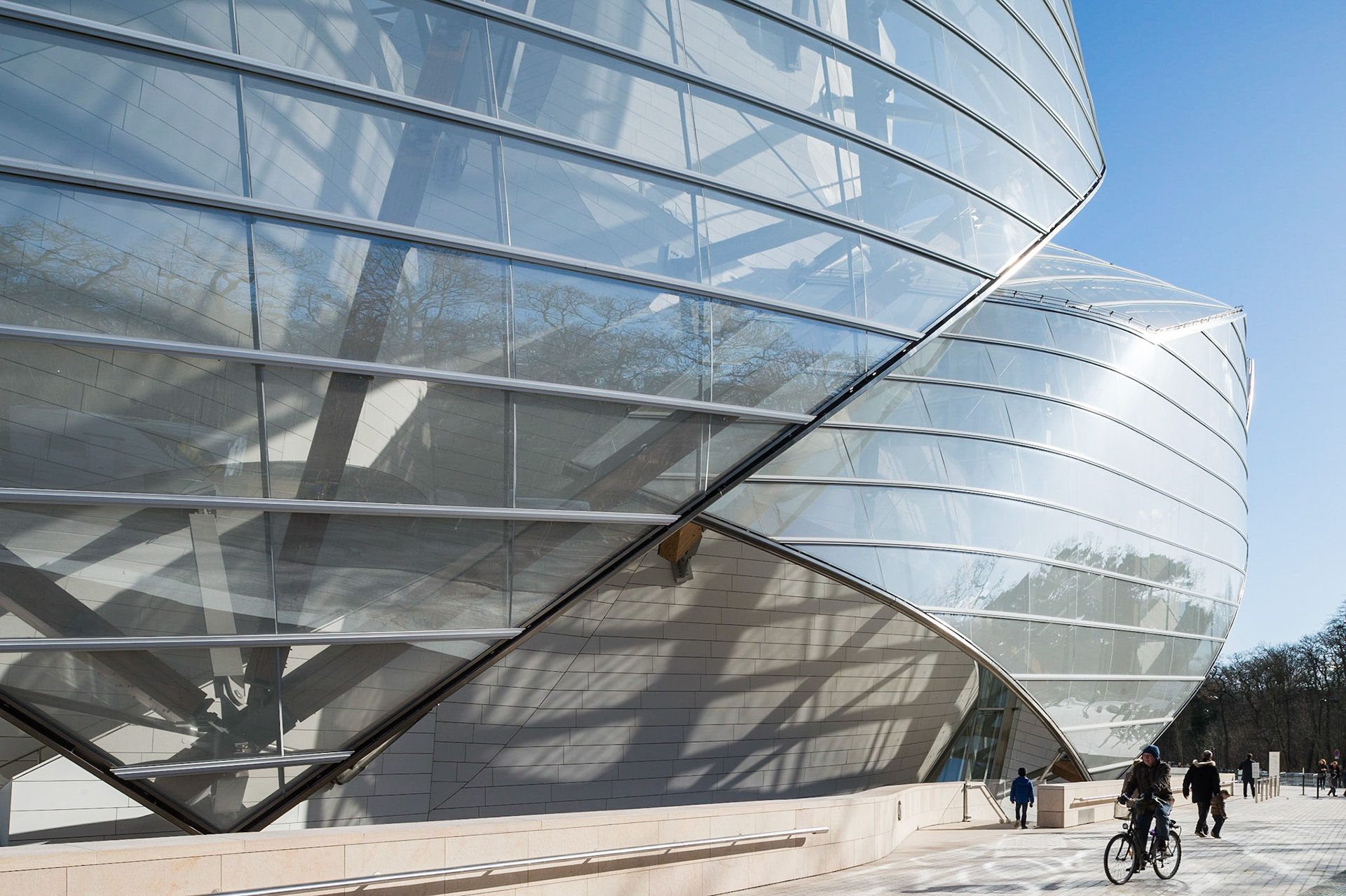 La Fondation d'entreprise Louis Vuitton, Paris. Frank Gehry architecte.