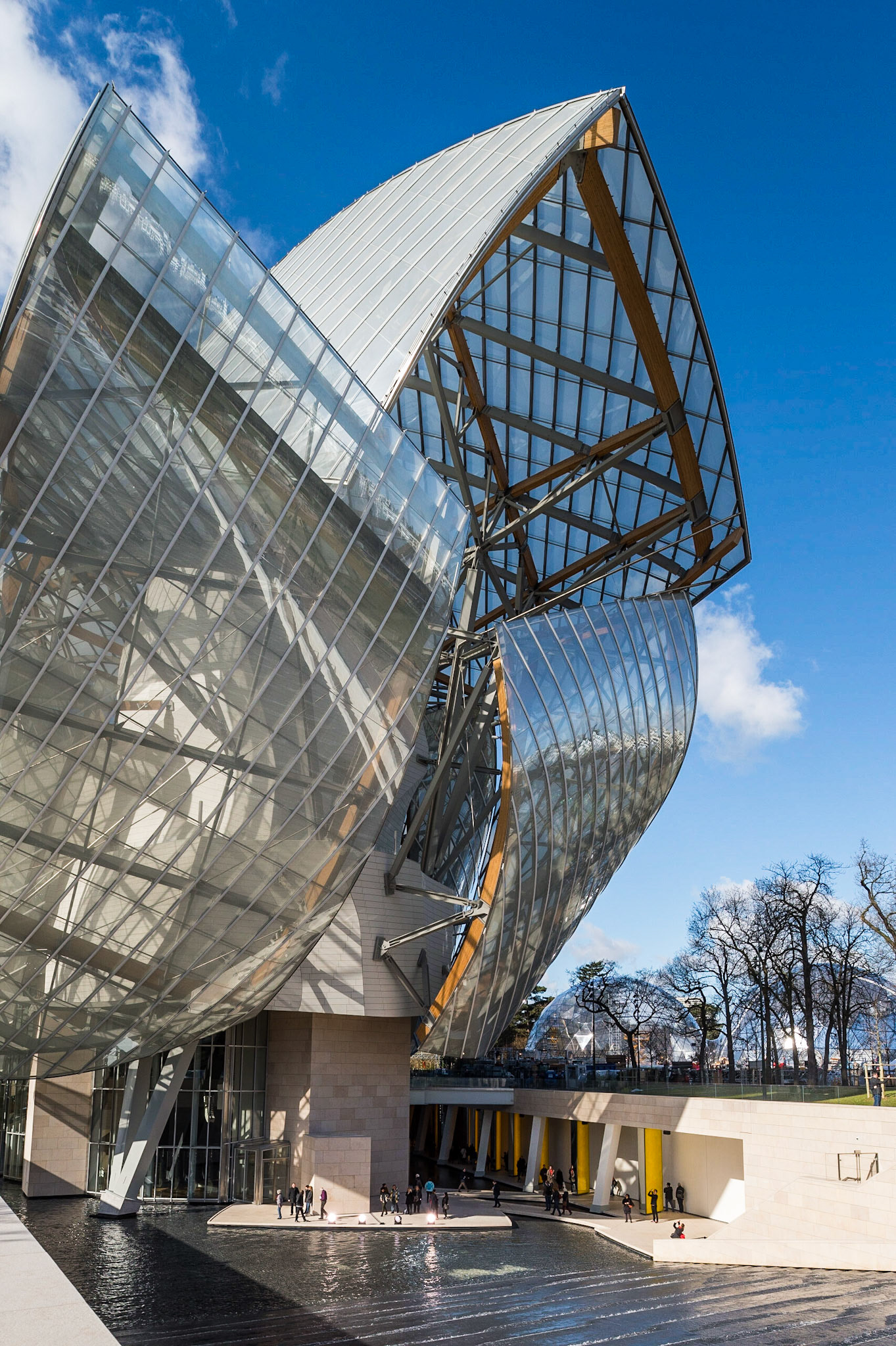 La Fondation d'entreprise Louis Vuitton, Paris. Frank Gehry architecte.