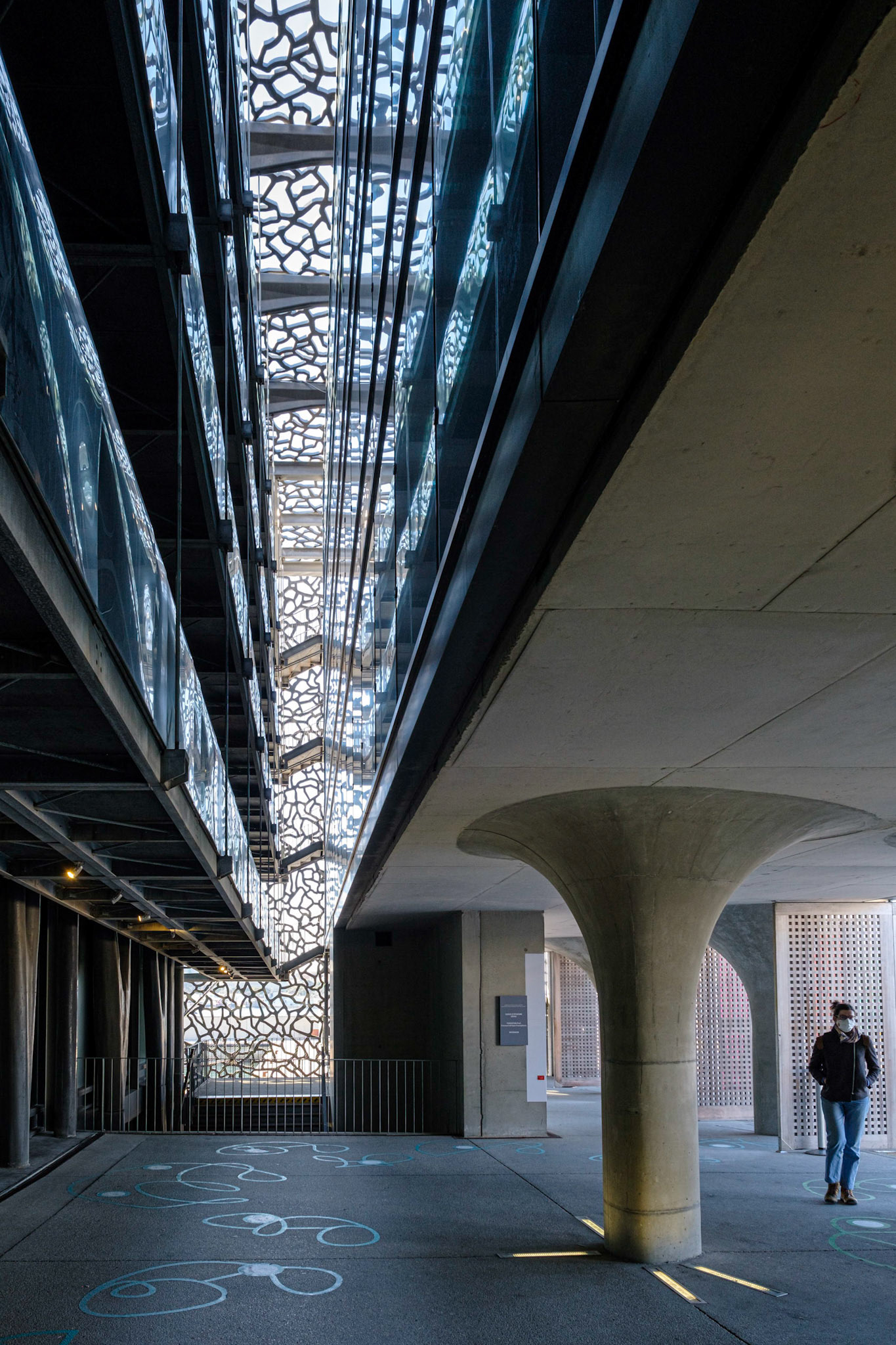 MUCEM, architecte Rudy Ricciotti (associé à Roland Carta). Marseille, Bouches du Rhône. France.