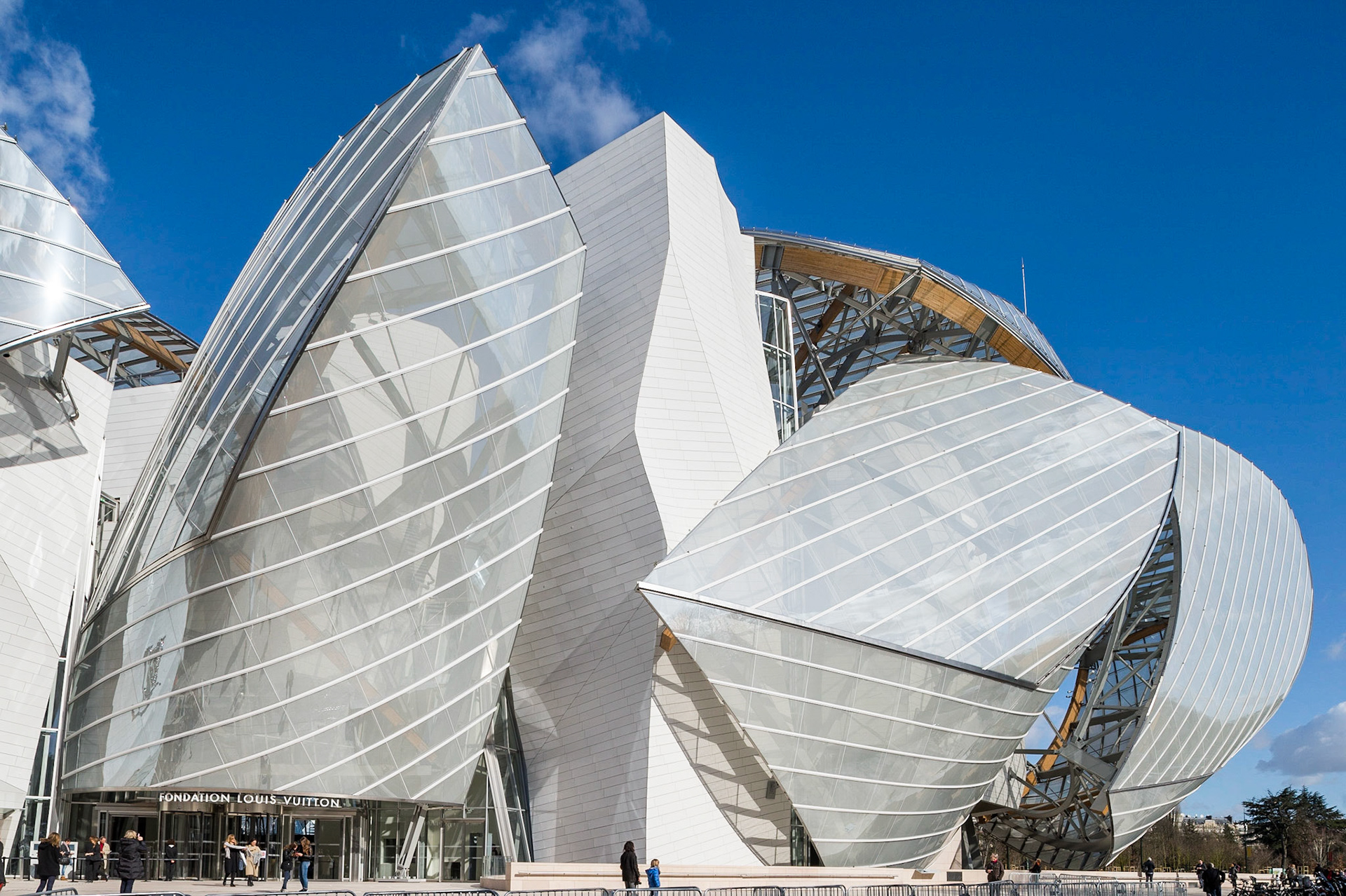 La Fondation d'entreprise Louis Vuitton, Paris. Frank Gehry architecte.