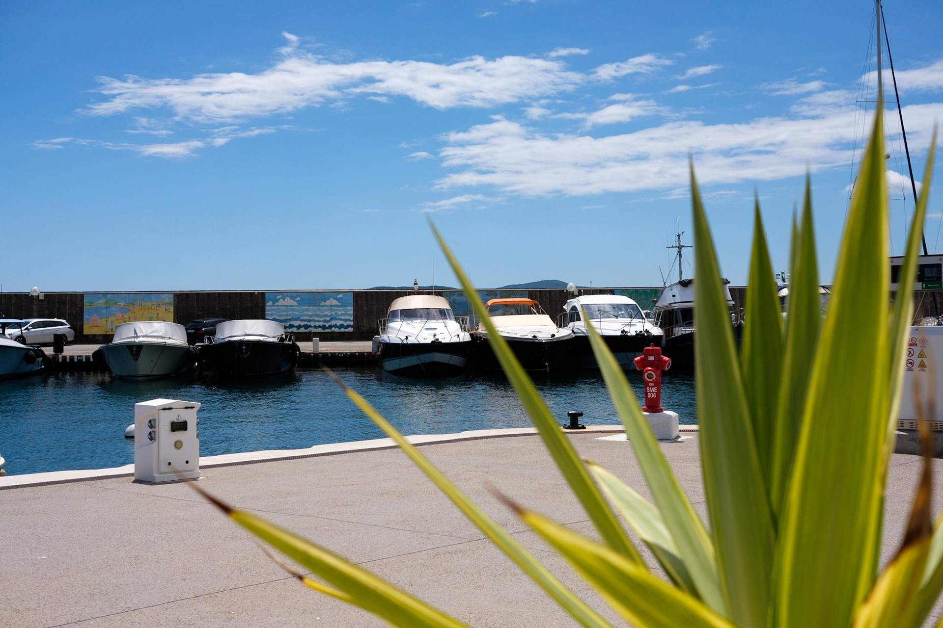 Le port de Sainte Maxime, Var, France.