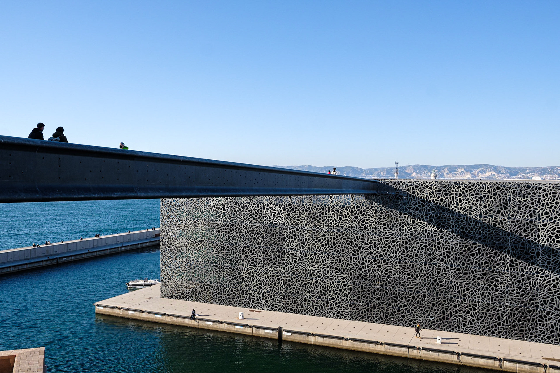MUCEM, architecte Rudy Ricciotti (associé à Roland Carta). Marseille, Bouches du Rhône. France.