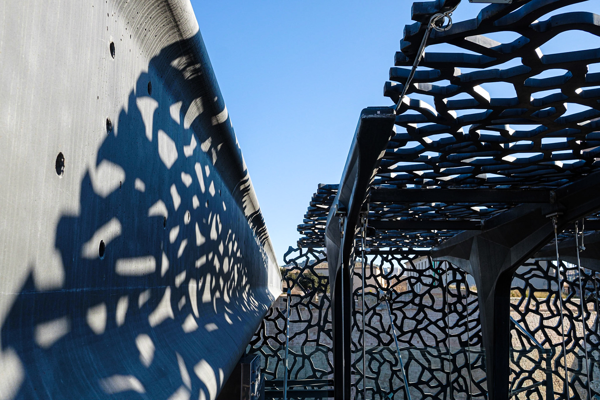 MUCEM, architecte Rudy Ricciotti (associé à Roland Carta). Marseille, Bouches du Rhône. France.
