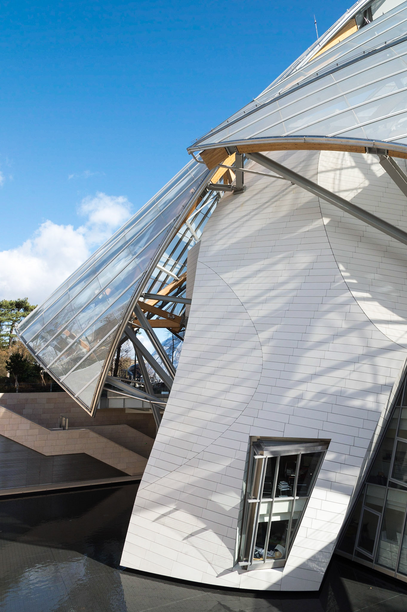 La Fondation d'entreprise Louis Vuitton, Paris. Frank Gehry architecte.