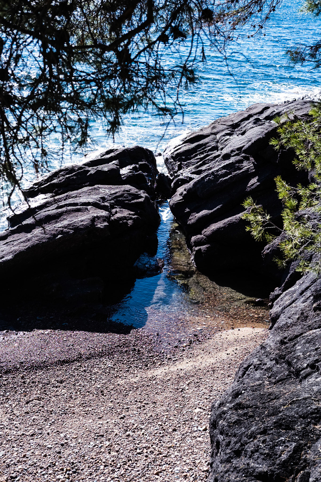 Le sentier du littoral entre Saint Raphaël et Agay. Saint Raphaël, Var, France