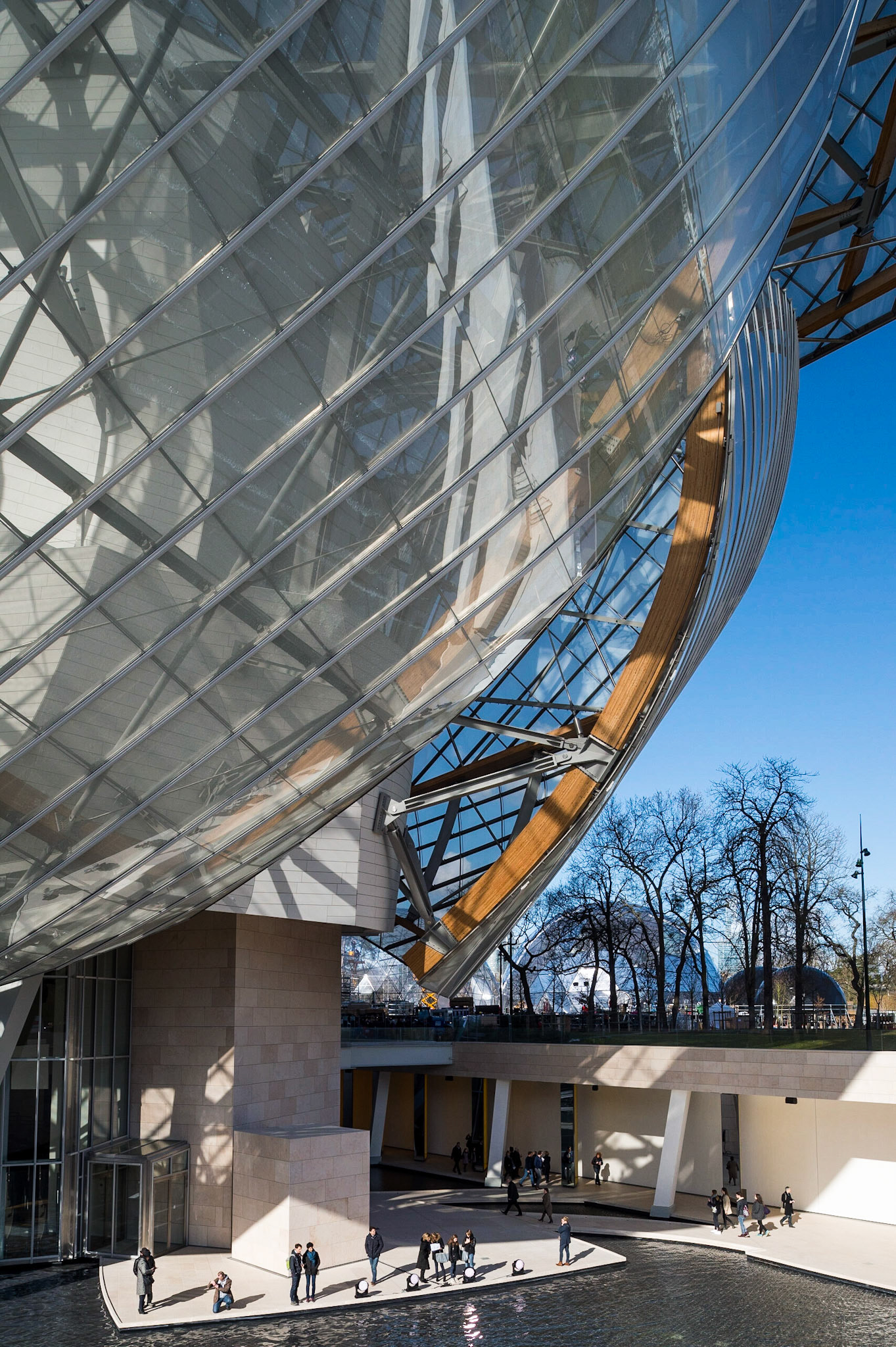 La Fondation d'entreprise Louis Vuitton, Paris. Frank Gehry architecte.