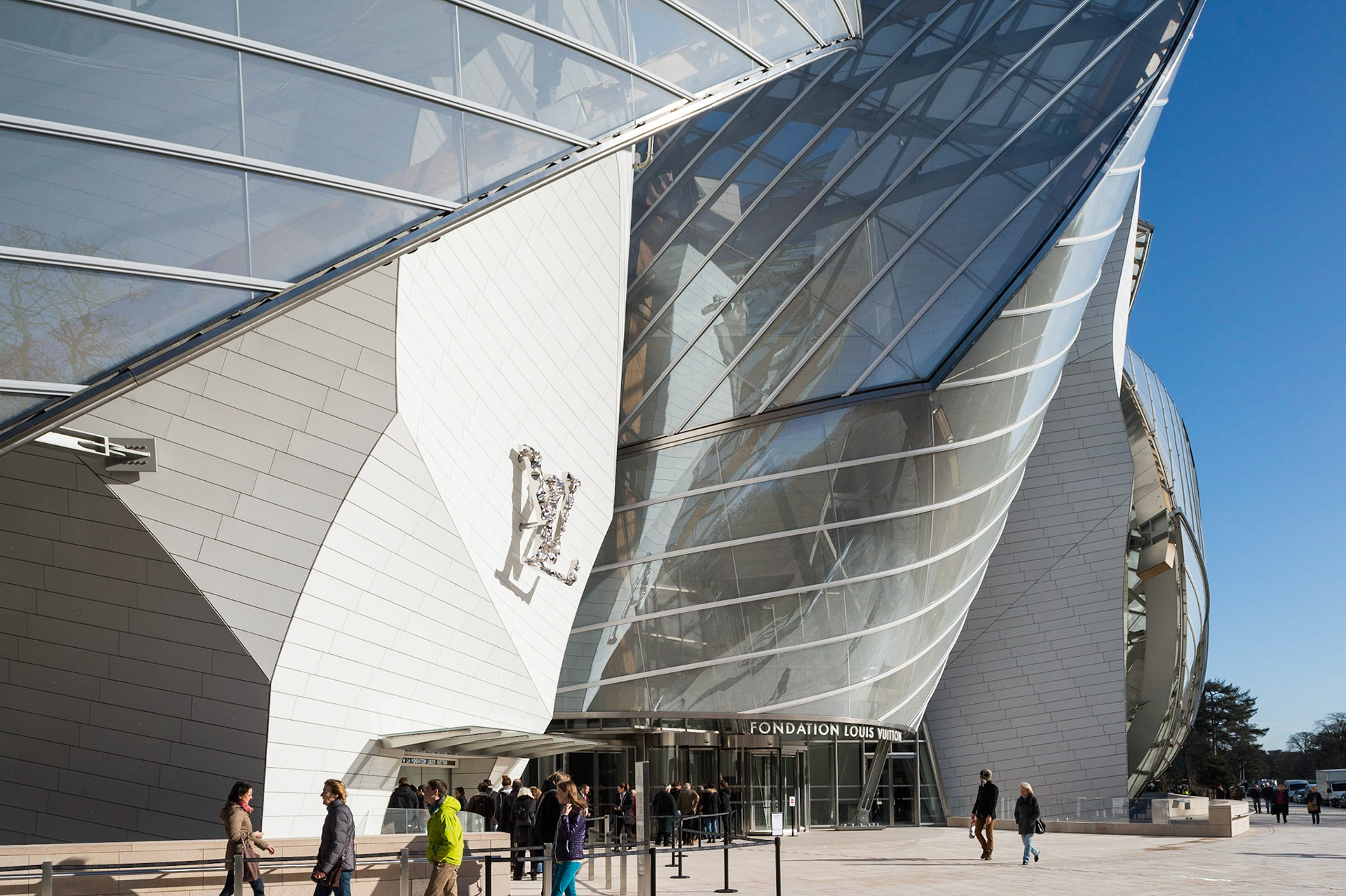 La Fondation d'entreprise Louis Vuitton, Paris. Frank Gehry architecte.