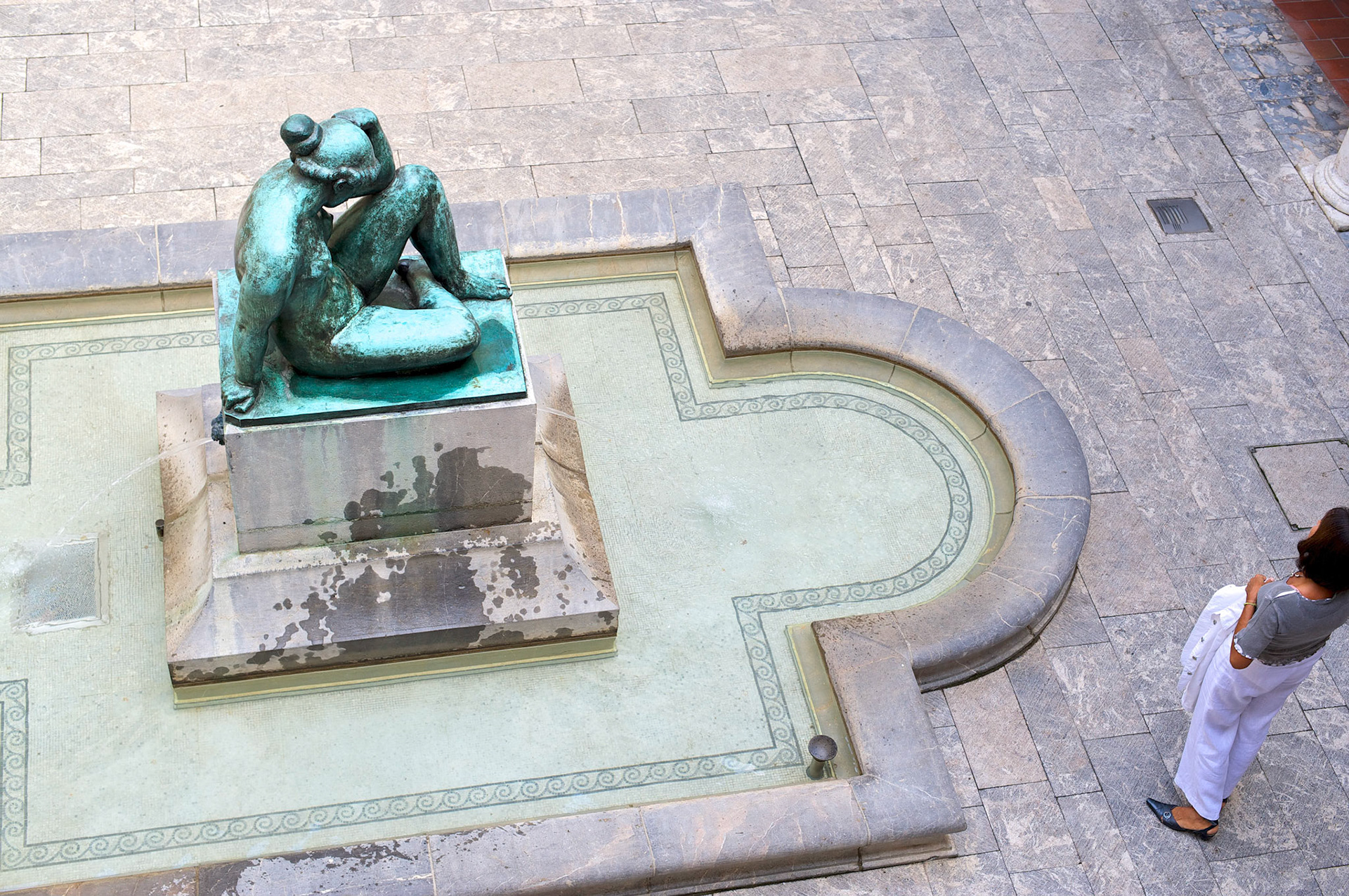 La Méditerrannée, statue d'Aristide Maillol dans la cour intérieure de la mairie à Perpignan