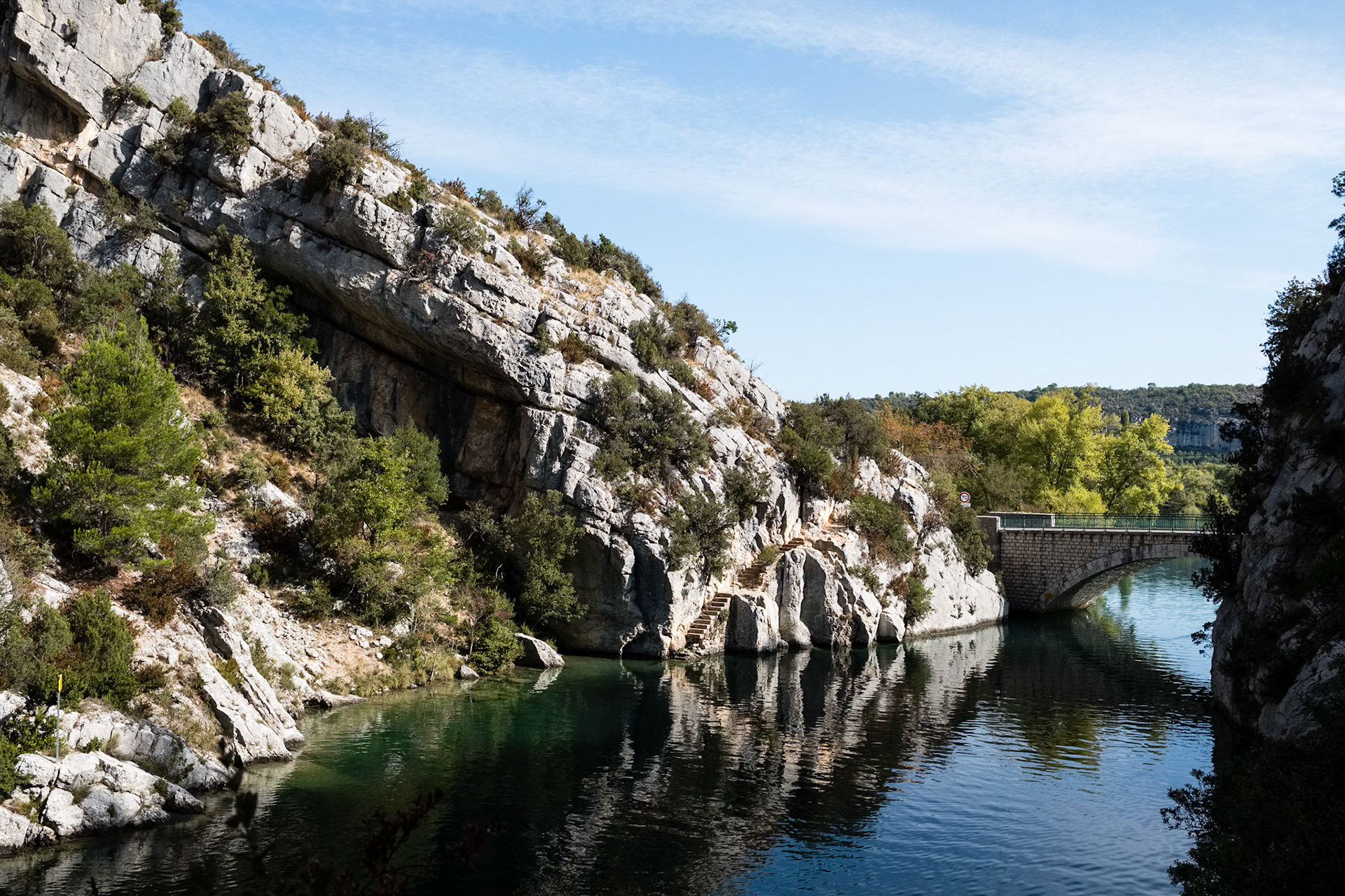 Les Basses Gorges du Verdon au départ de Quinson. Alpes de haute provence, France.