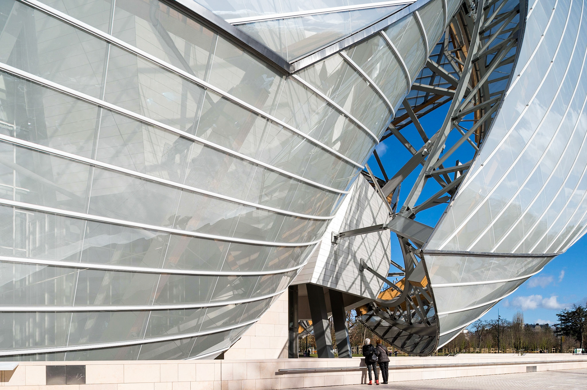 La Fondation d'entreprise Louis Vuitton, Paris. Frank Gehry architecte.
