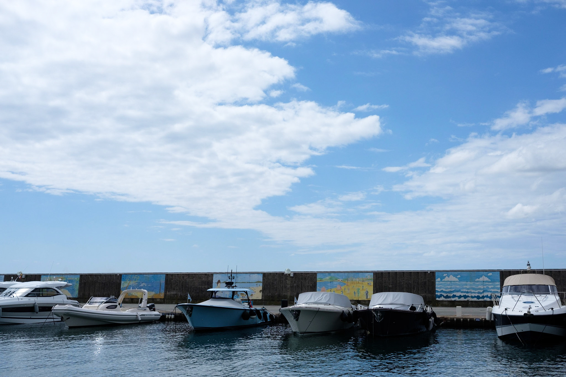 Le port de Sainte Maxime, Var, France.