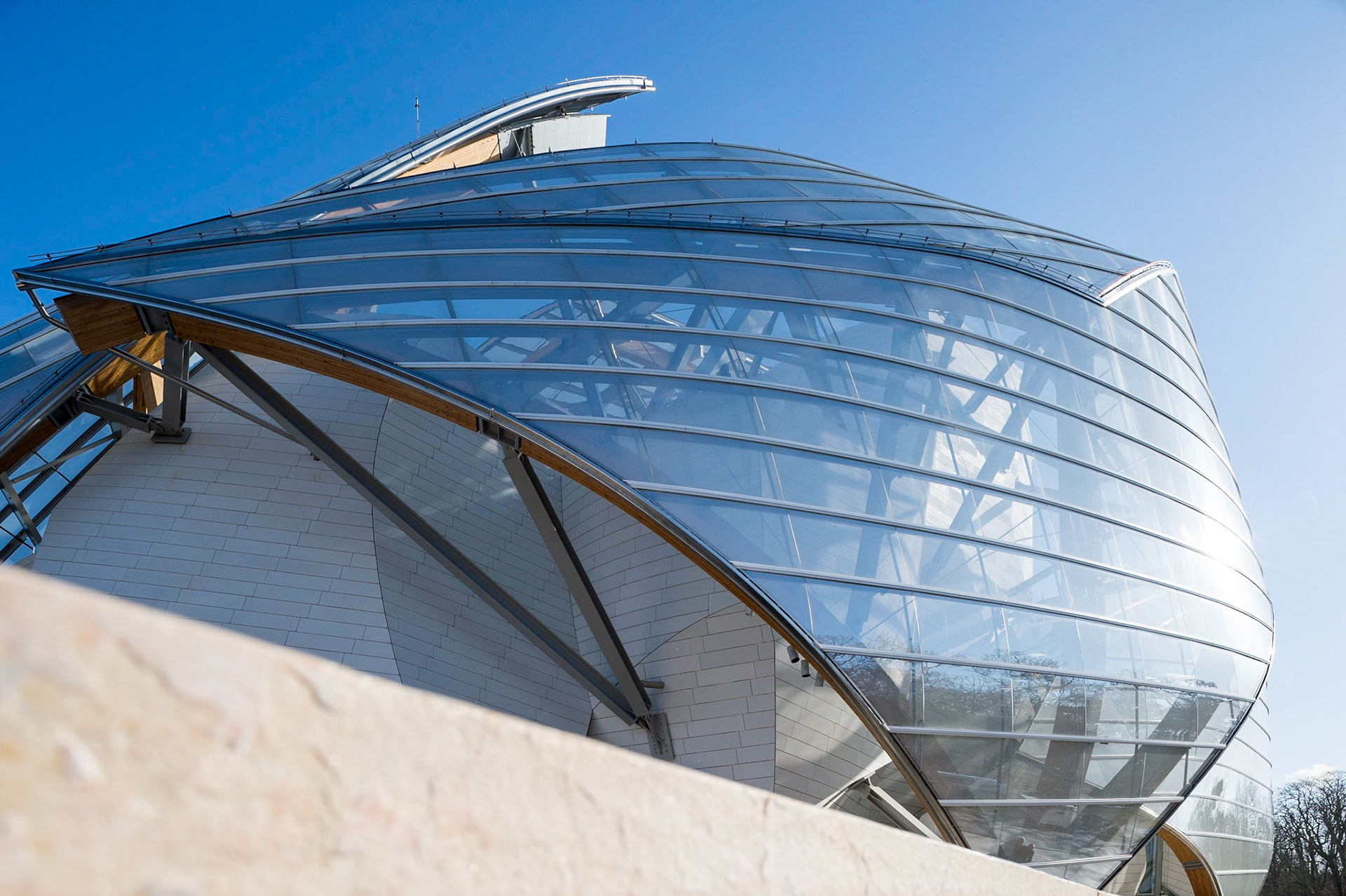La Fondation d'entreprise Louis Vuitton, Paris. Frank Gehry architecte.