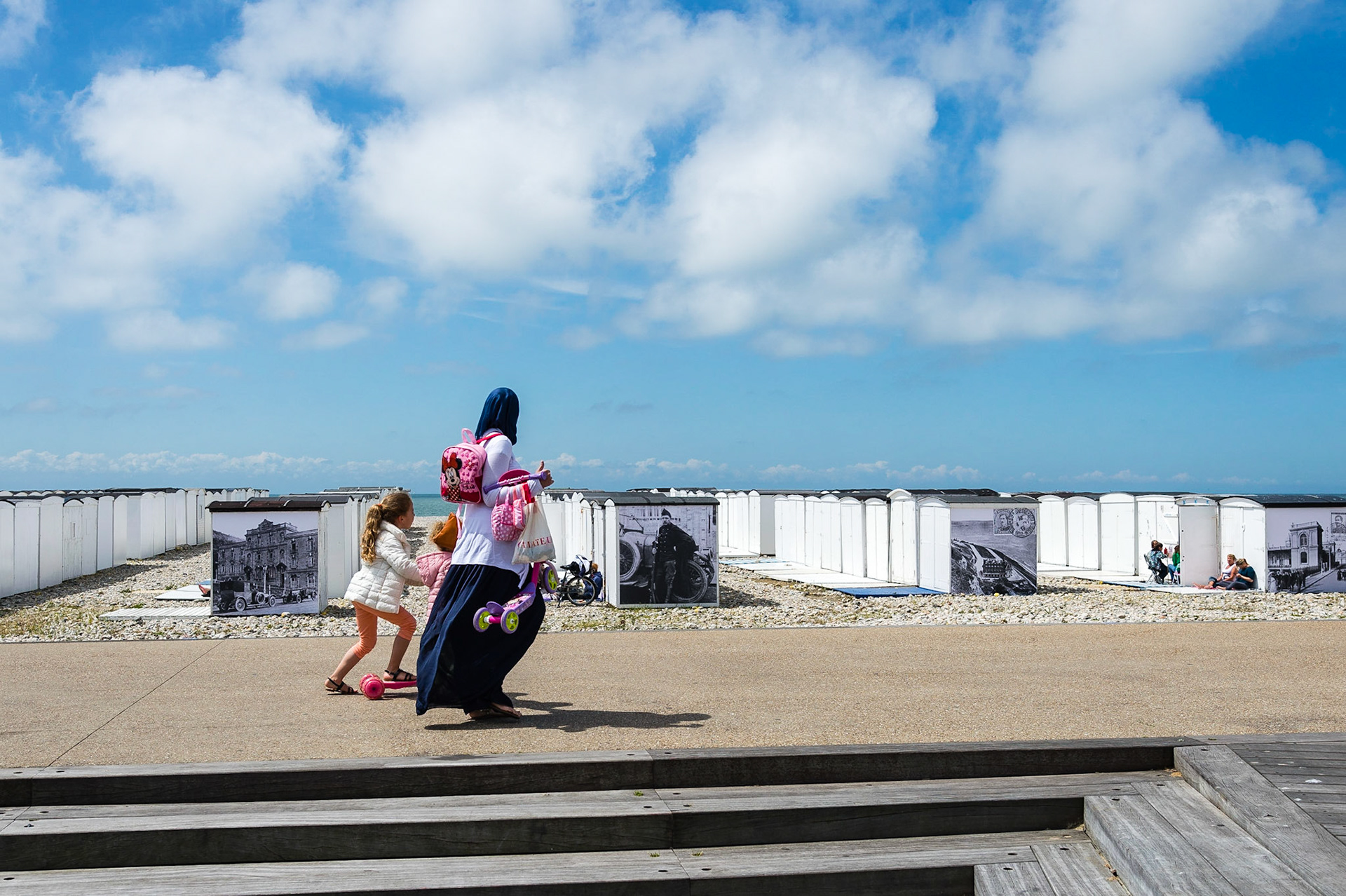 Le Havre. La plage.  Le Havre. The beach.