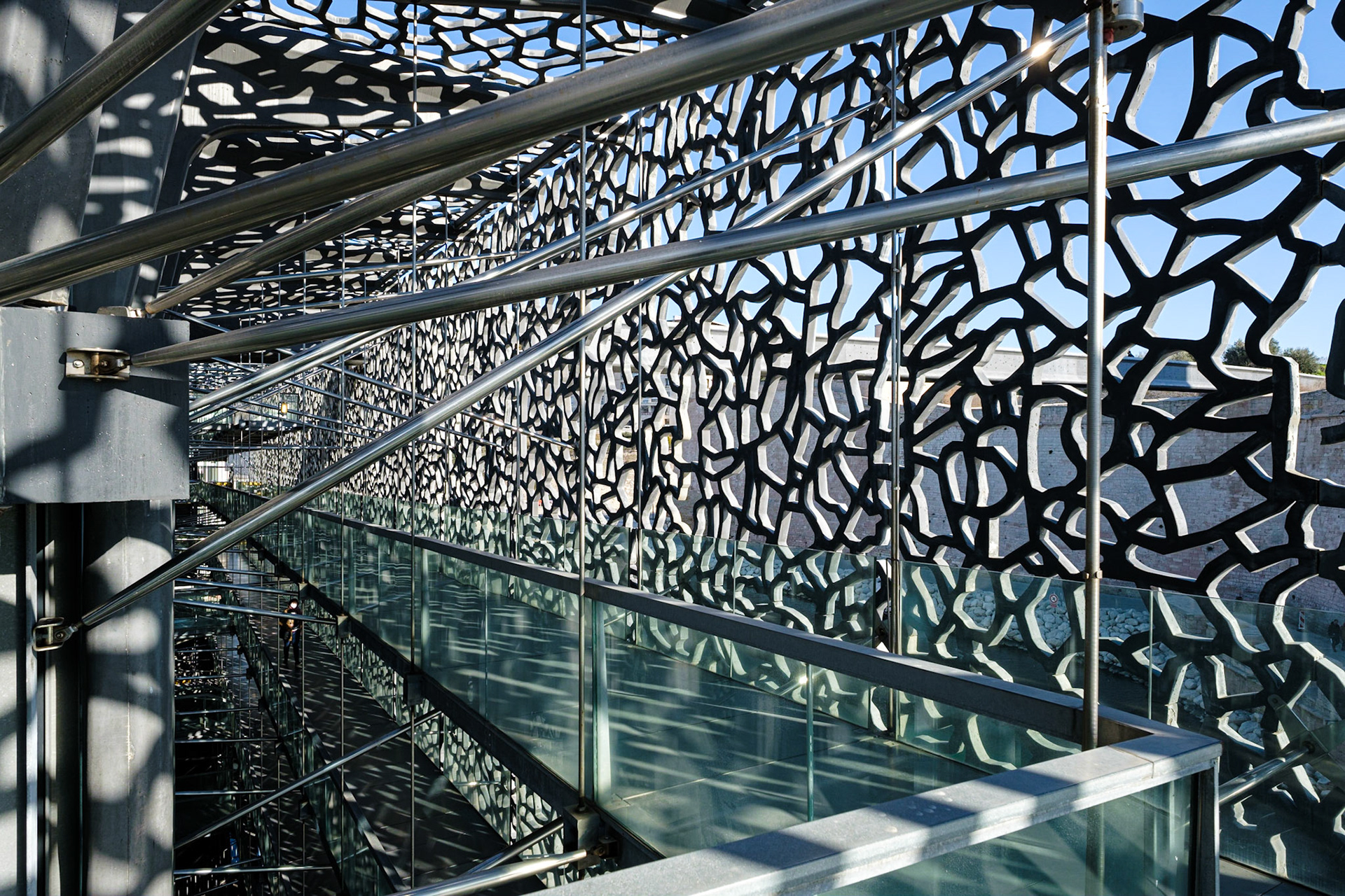 MUCEM, architecte Rudy Ricciotti (associé à Roland Carta). Marseille, Bouches du Rhône. France.