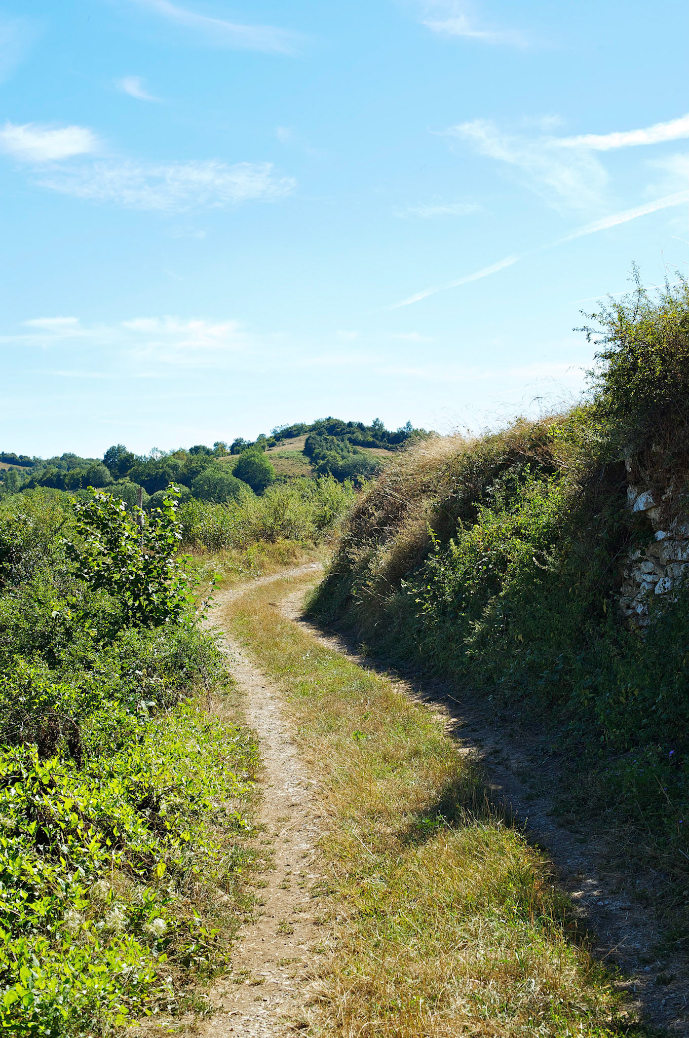 Paysages de Hautes Corbieres, Aude, France.Dans la région de Bouisse.