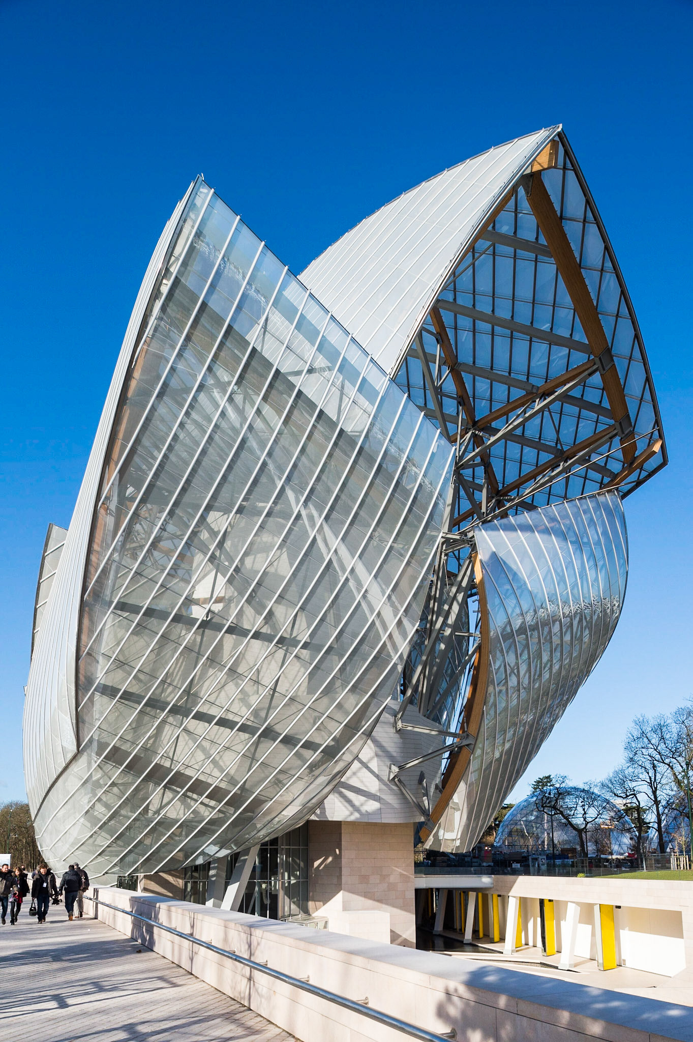 La Fondation d'entreprise Louis Vuitton, Paris. Frank Gehry architecte.