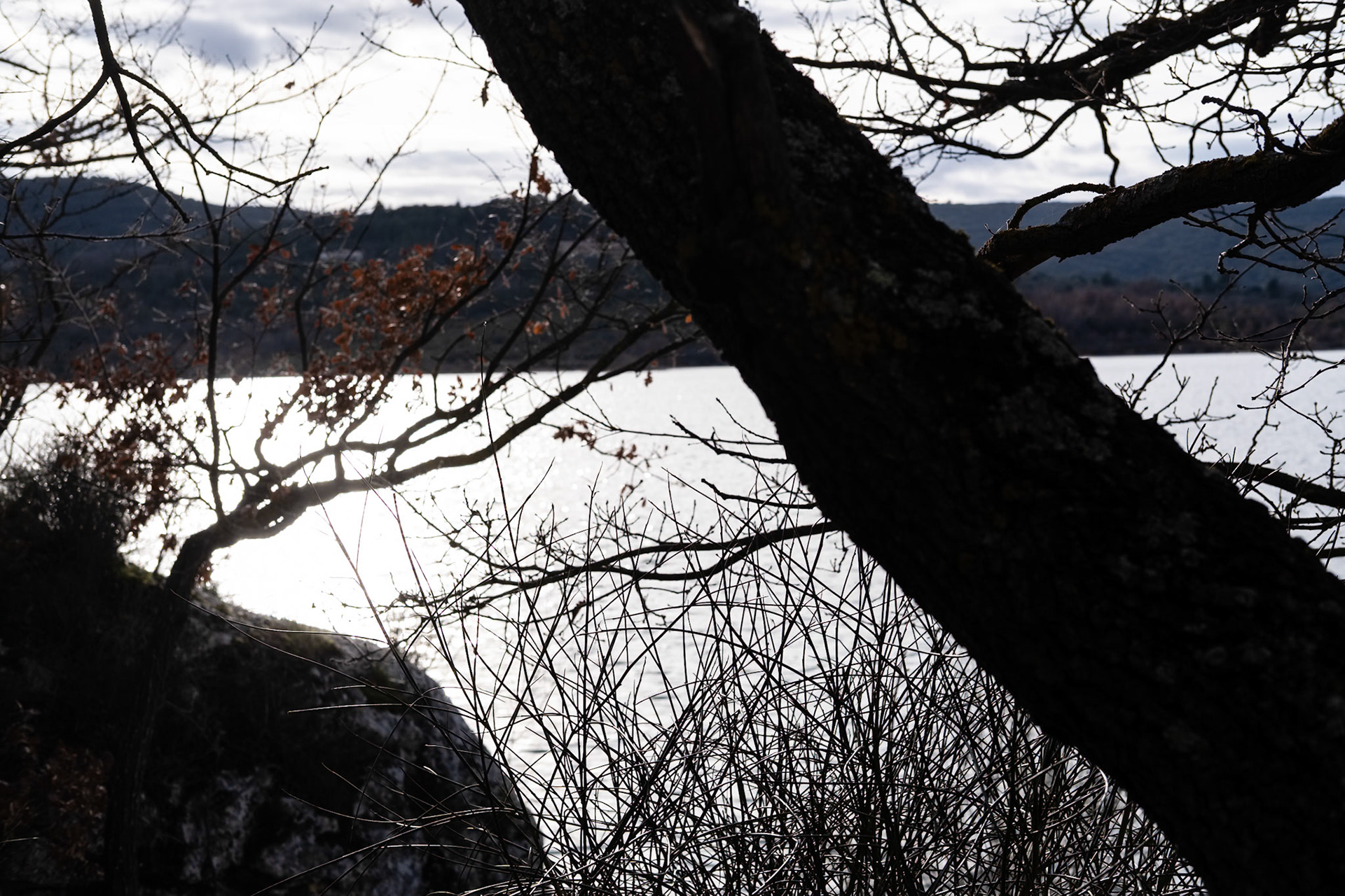 Le Lac de Sainte Croix en hiver près de Bauduen, Var, France