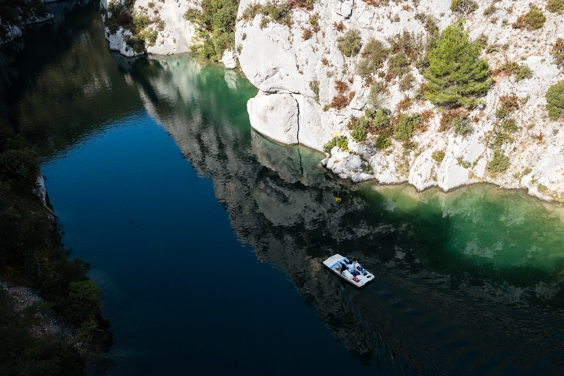 Les Basses Gorges du Verdon au départ de Quinson. Alpes de haute provence, France.