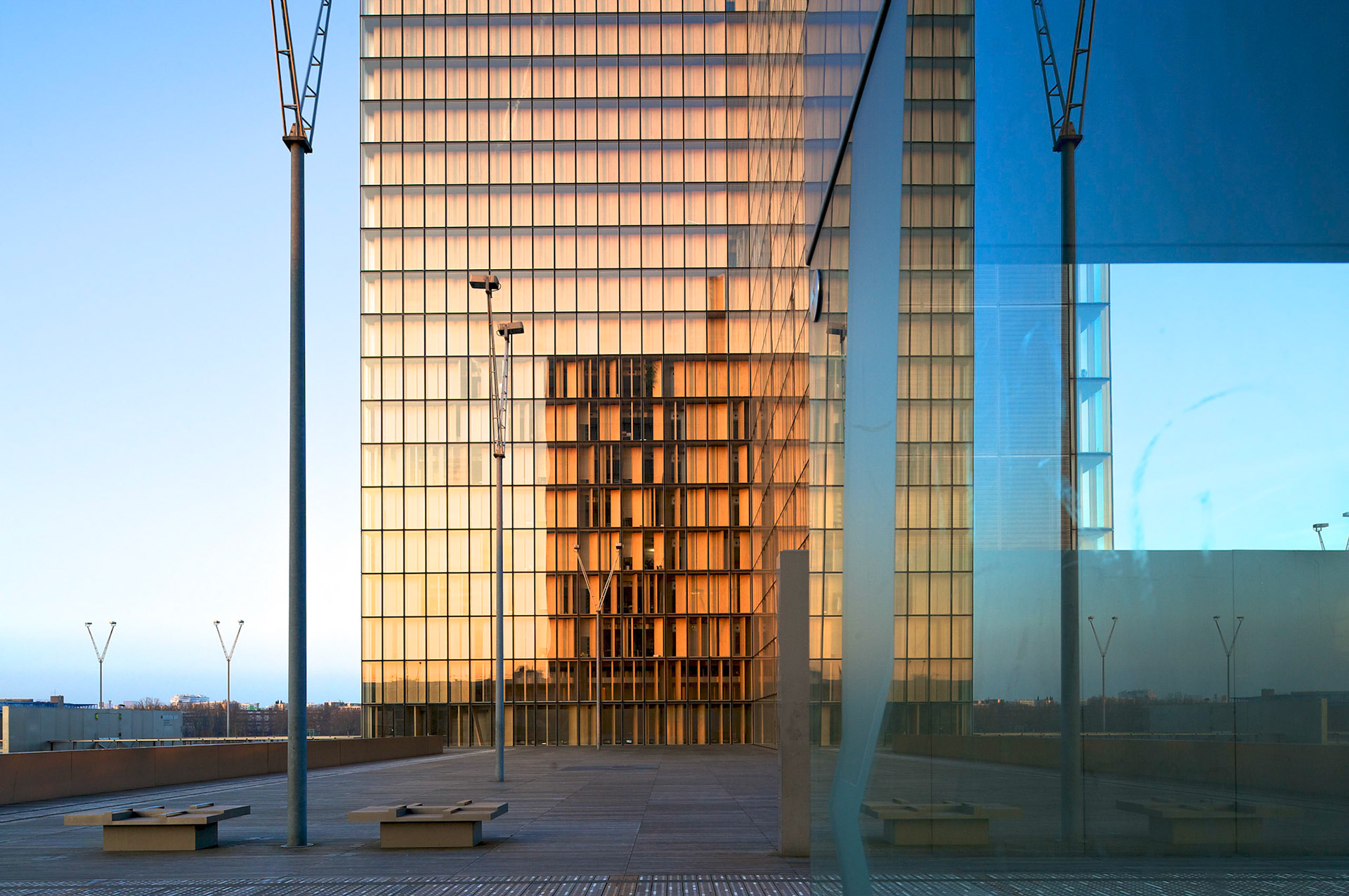 Bibliotheque Nationale Francois Mitterrand, Paris. Architecte Dominique Perrault.