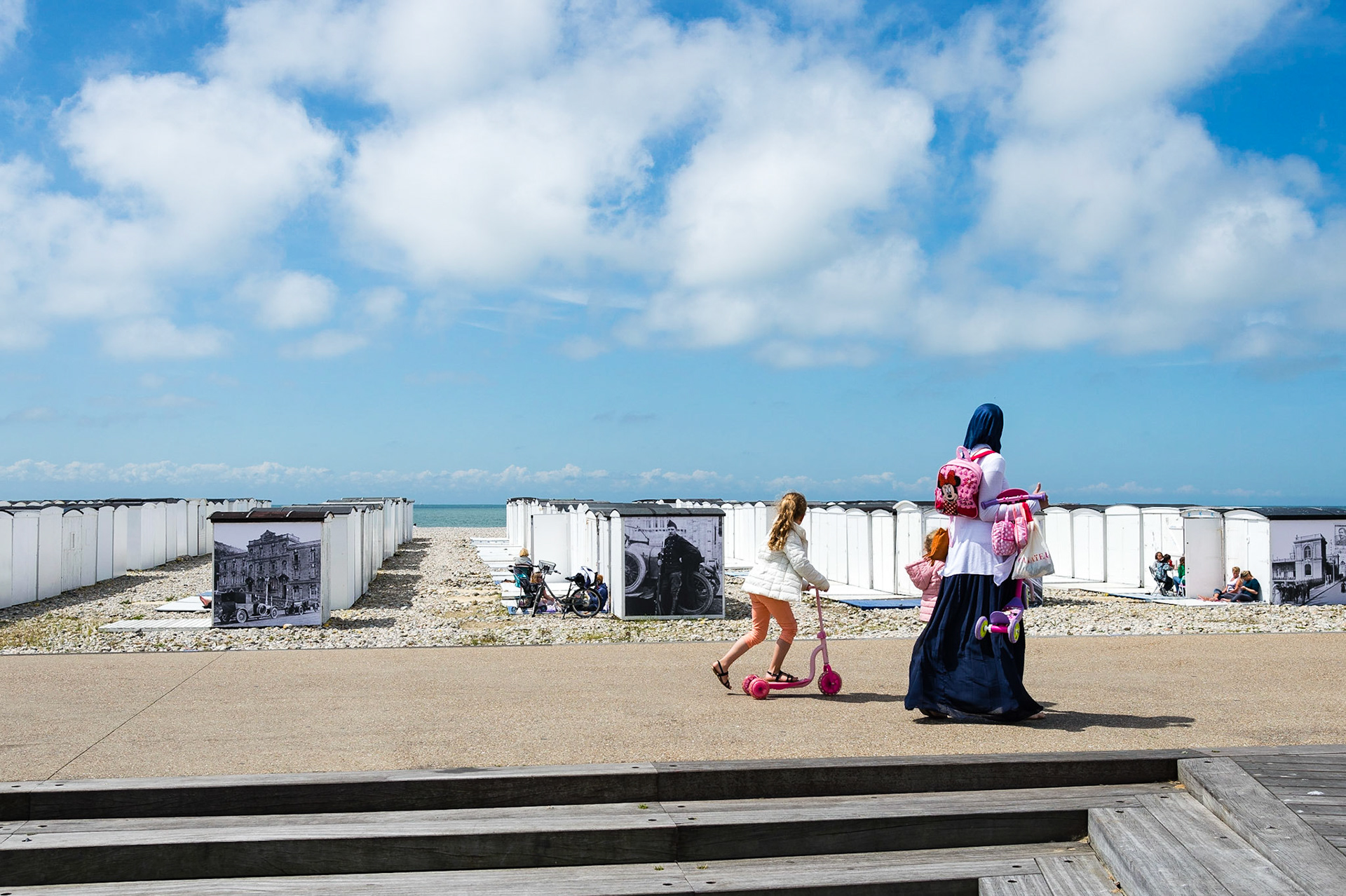 Le Havre. La plage.  Le Havre. The beach.