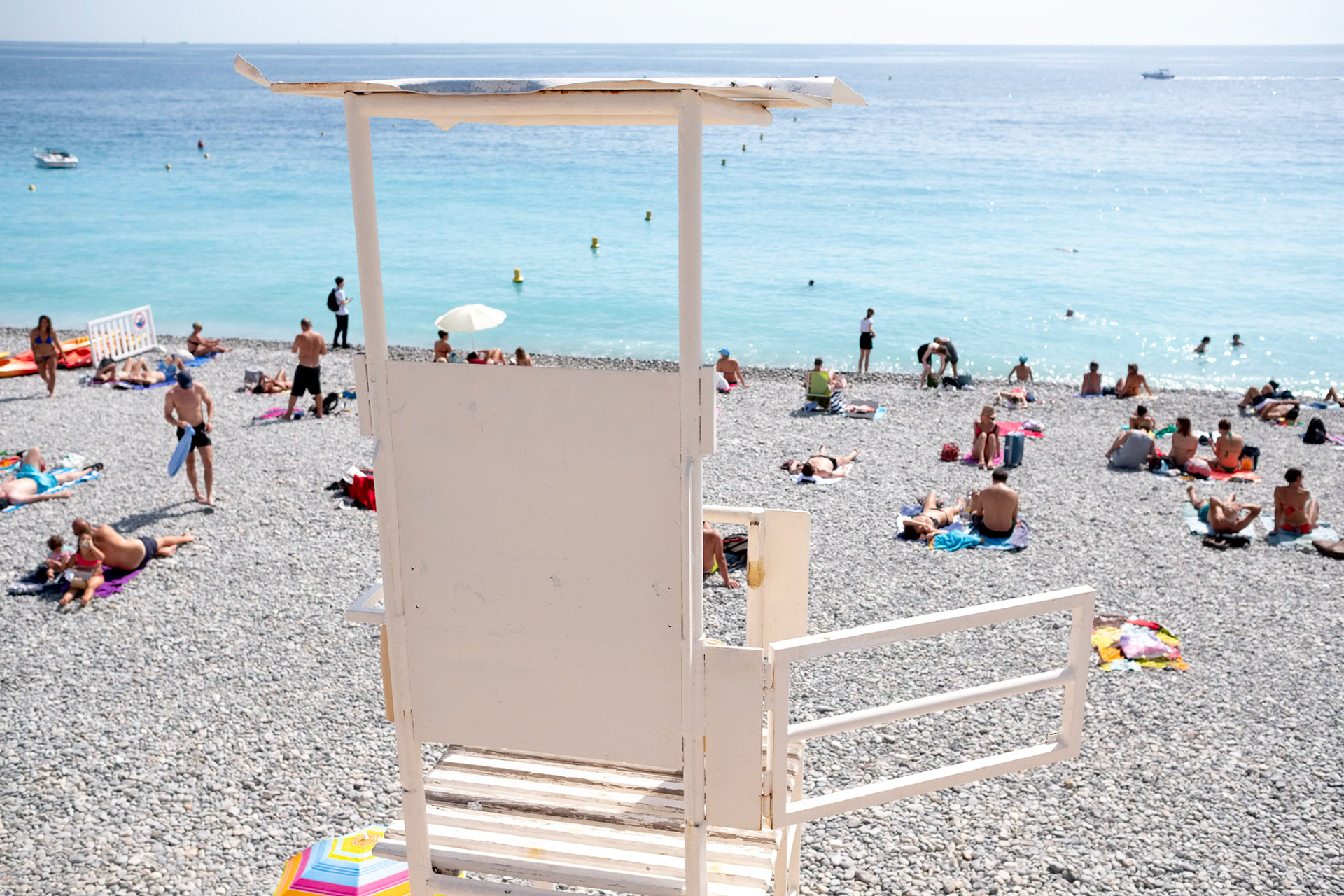 La plage de Nice, Alpes Marimes, France