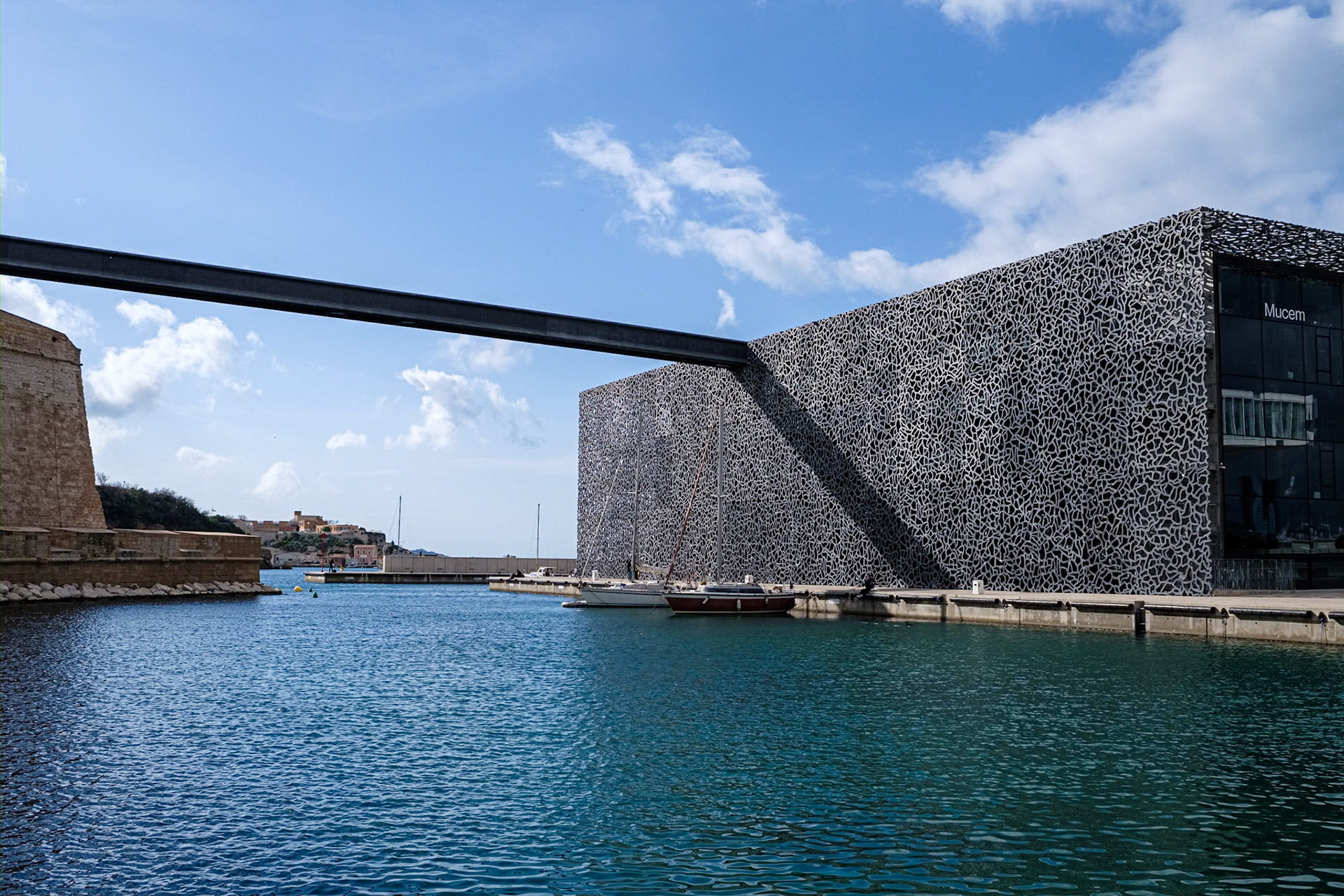 MUCEM, architecte Rudy Ricciotti (associé à Roland Carta). Marseille, Bouches du Rhône. France.