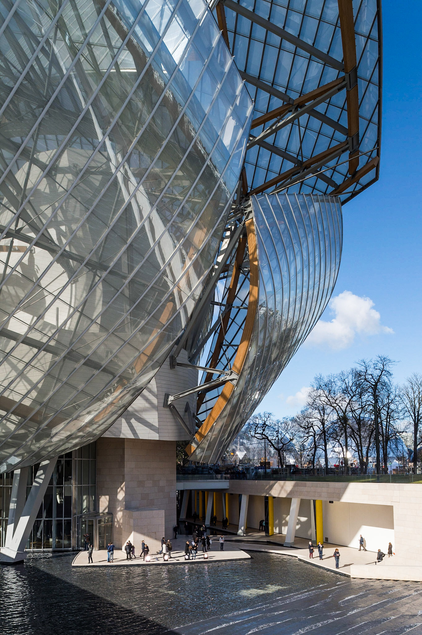 La Fondation d'entreprise Louis Vuitton, Paris. Frank Gehry architecte.