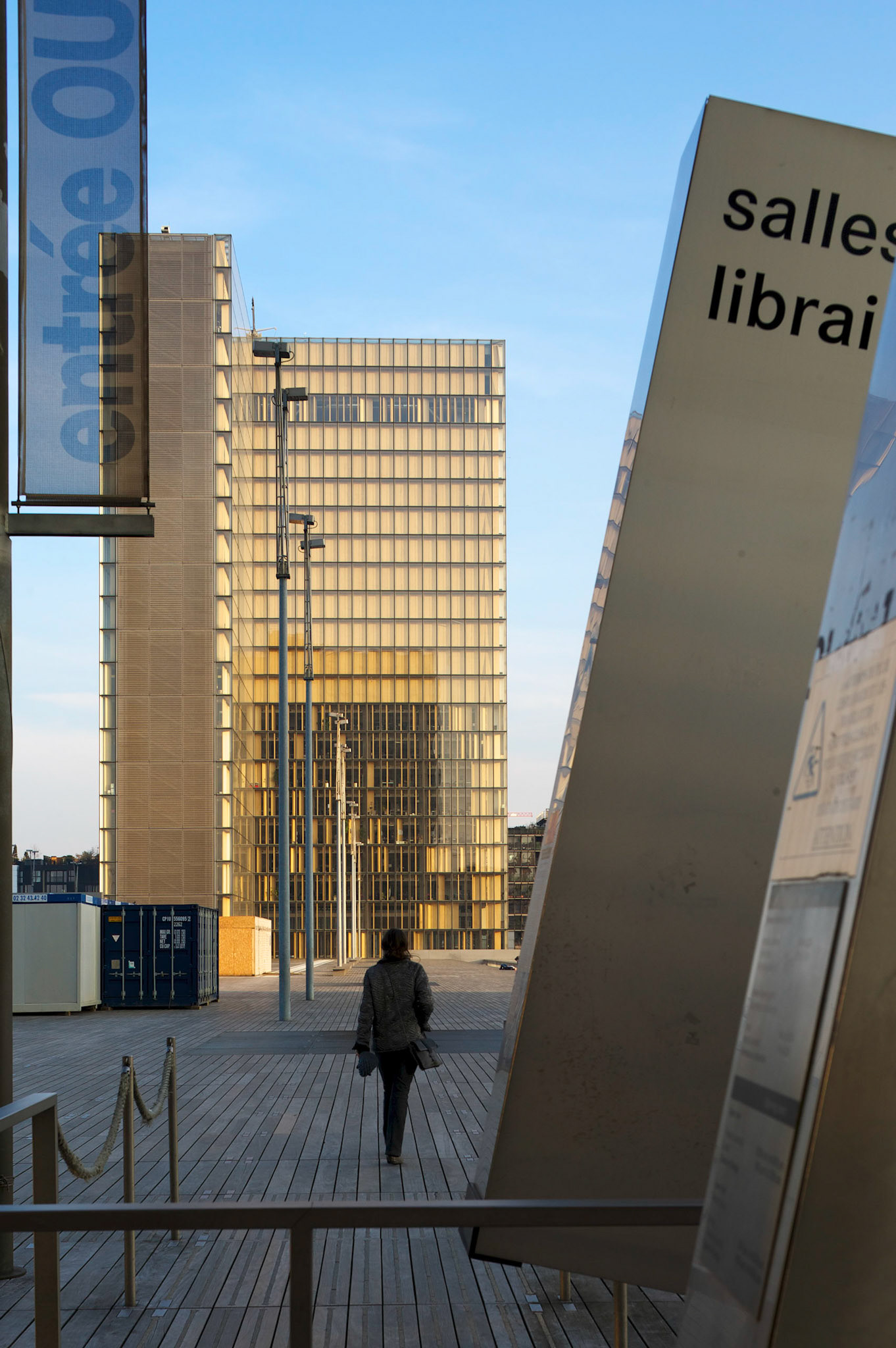 Bibliotheque Nationale Francois Mitterrand, Paris. Architecte Dominique Perrault.