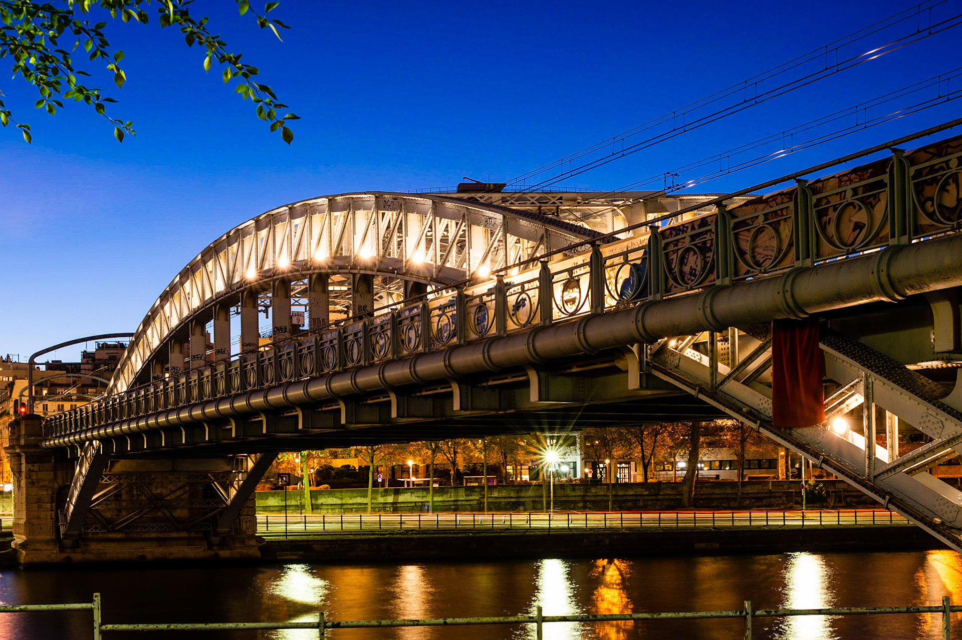 Le Pont Rouelle, Paris 15 ème arrondissement, France.