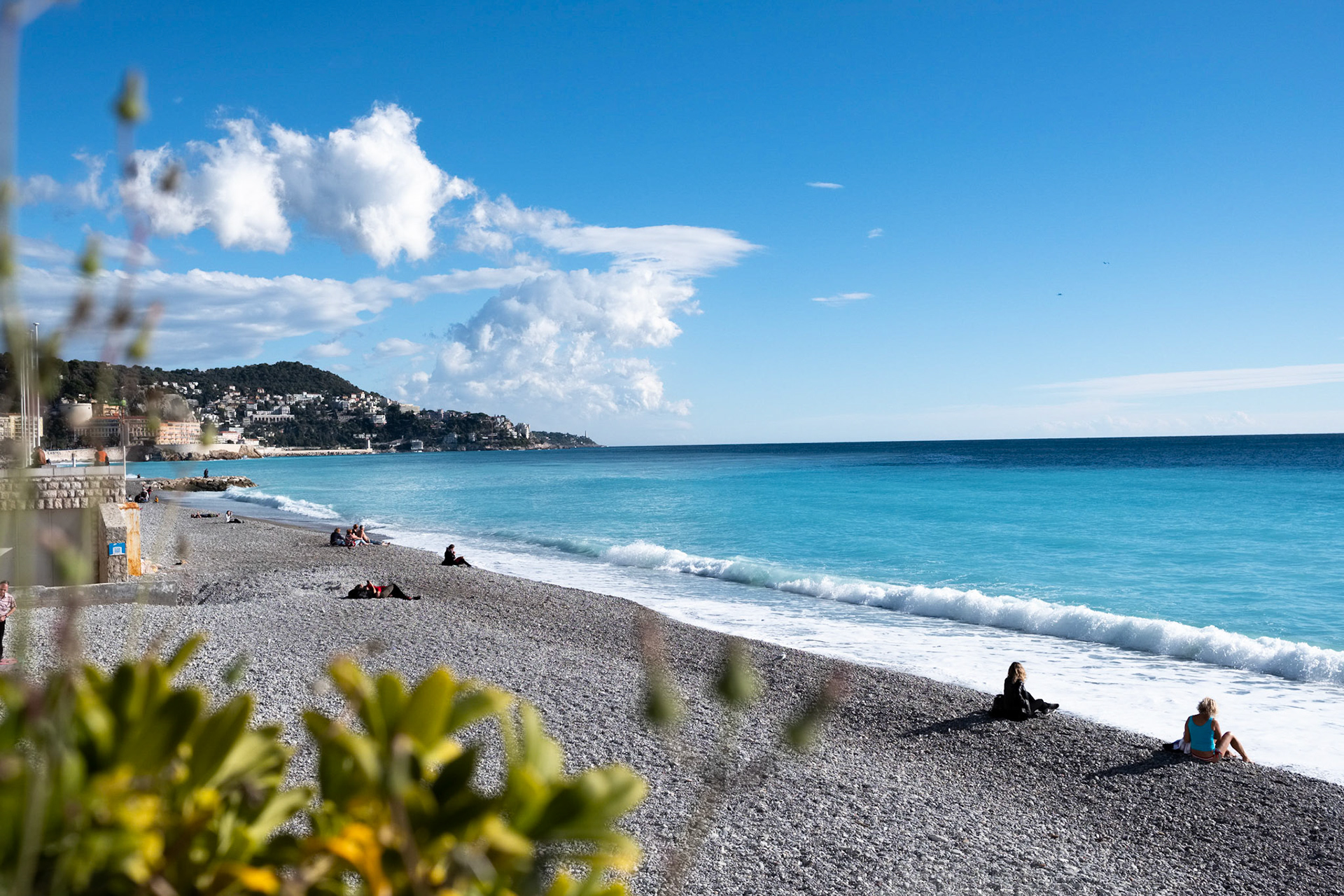 La plage de Nice, Alpes Marimes, France