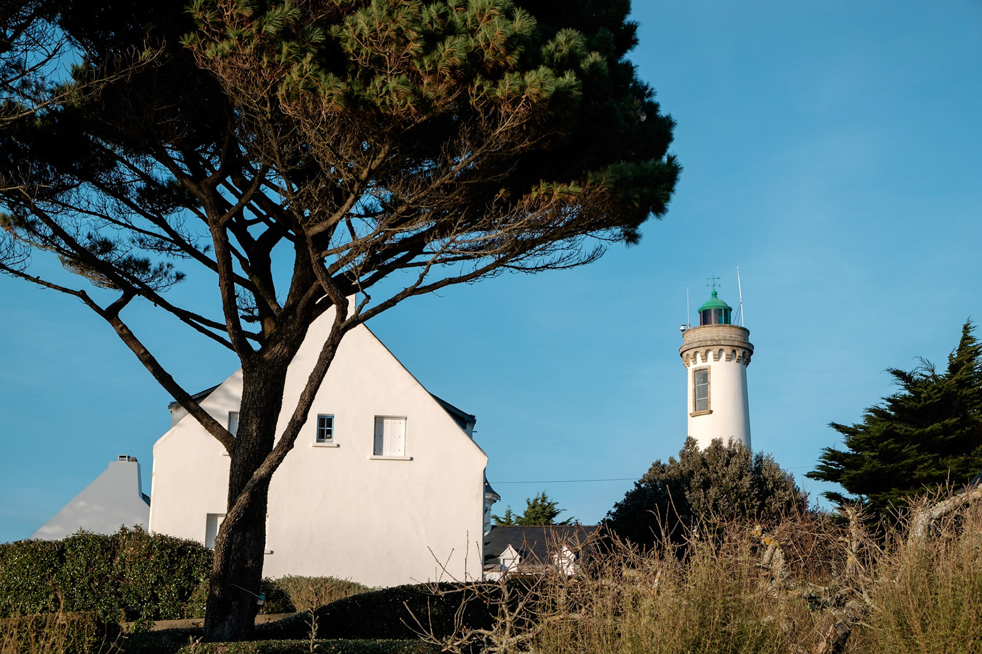 Paysages du Golf de Morbihan, Bretagne, France.