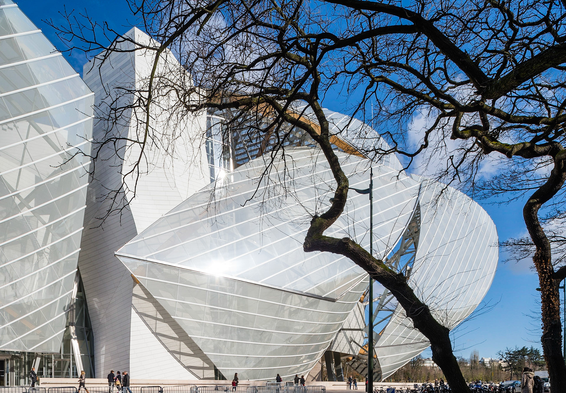 La Fondation d'entreprise Louis Vuitton, Paris. Frank Gehry architecte.